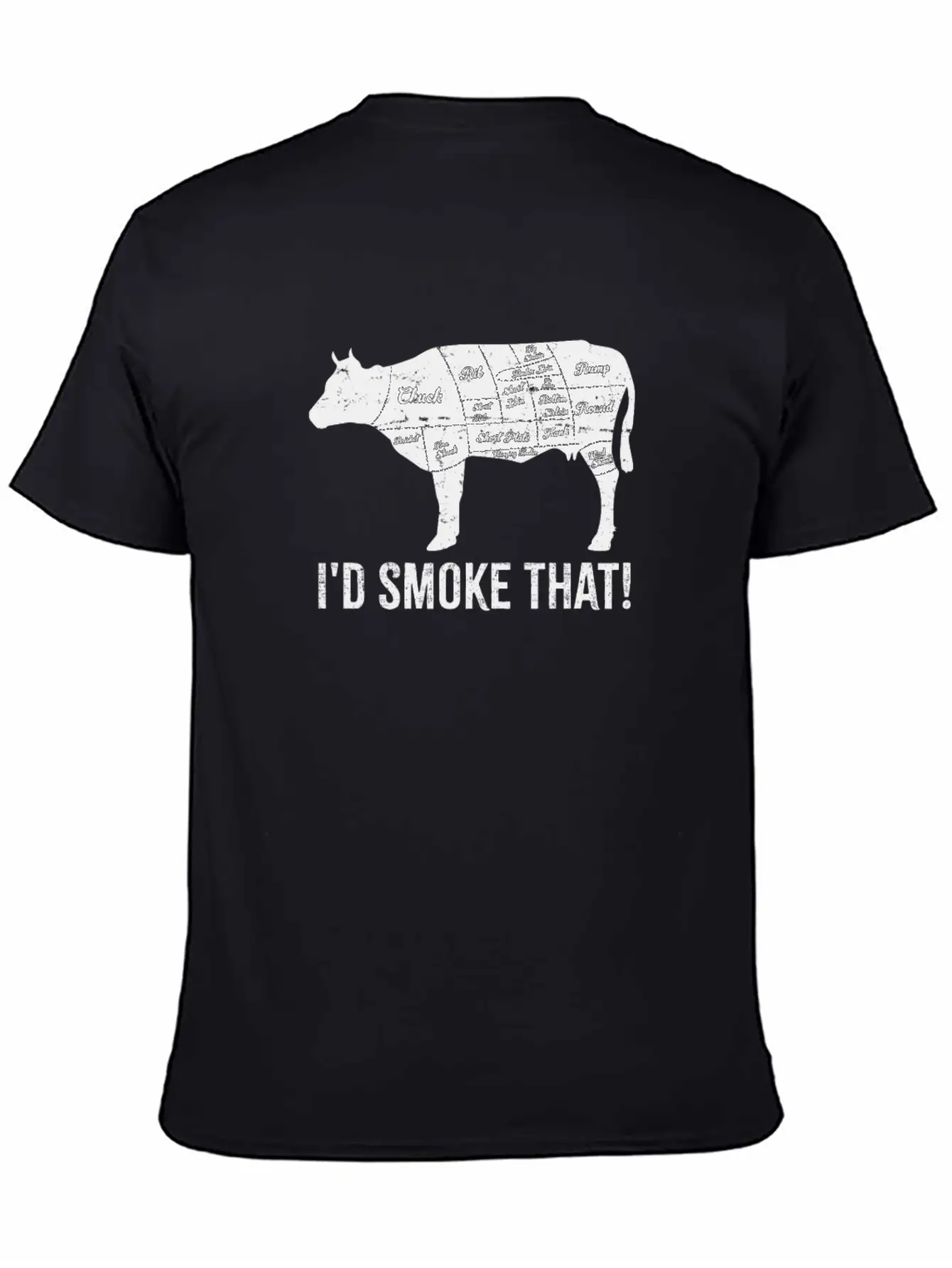 Cow I'd Smoke That BBQ Fathers Day Comfortable Minimalist Graphic Tee – Summer Style Essential