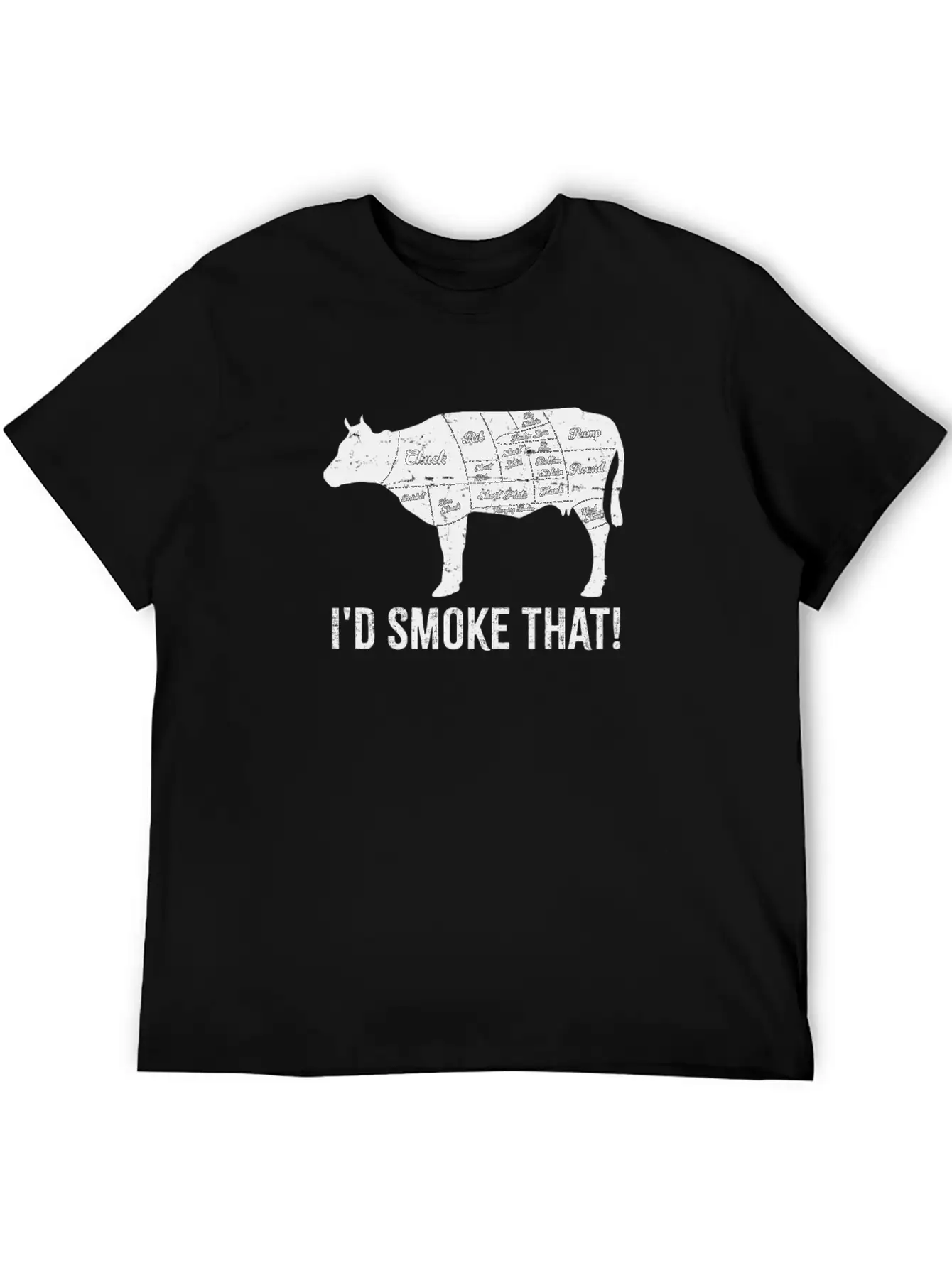 Cow I'd Smoke That BBQ Fathers Day Comfortable Minimalist Graphic Tee – Summer Style Essential