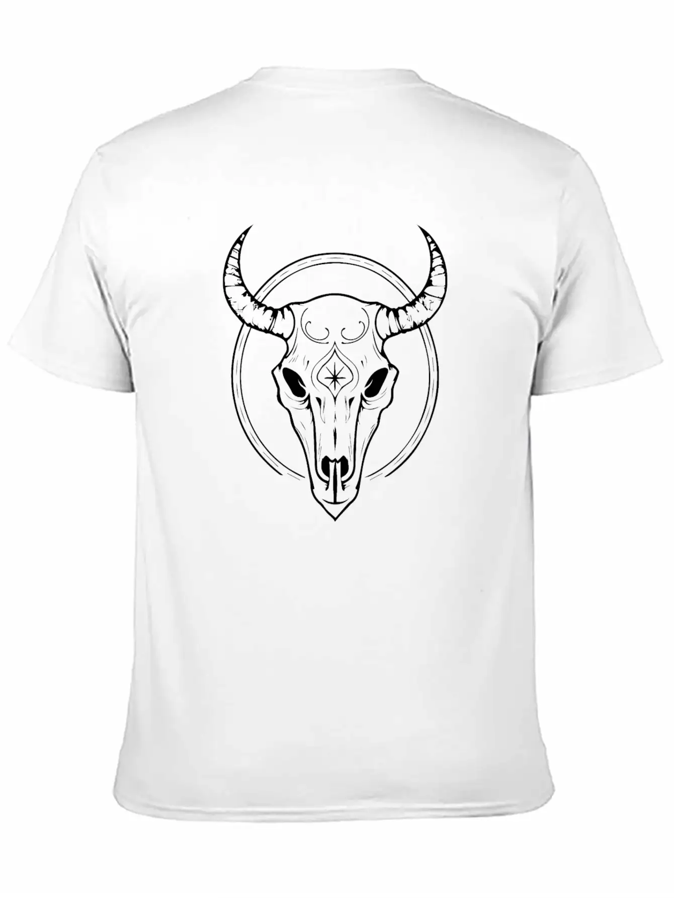 Cow Skull Boho Timeless Short Sleeve Tee – Comfy And Minimalist Design