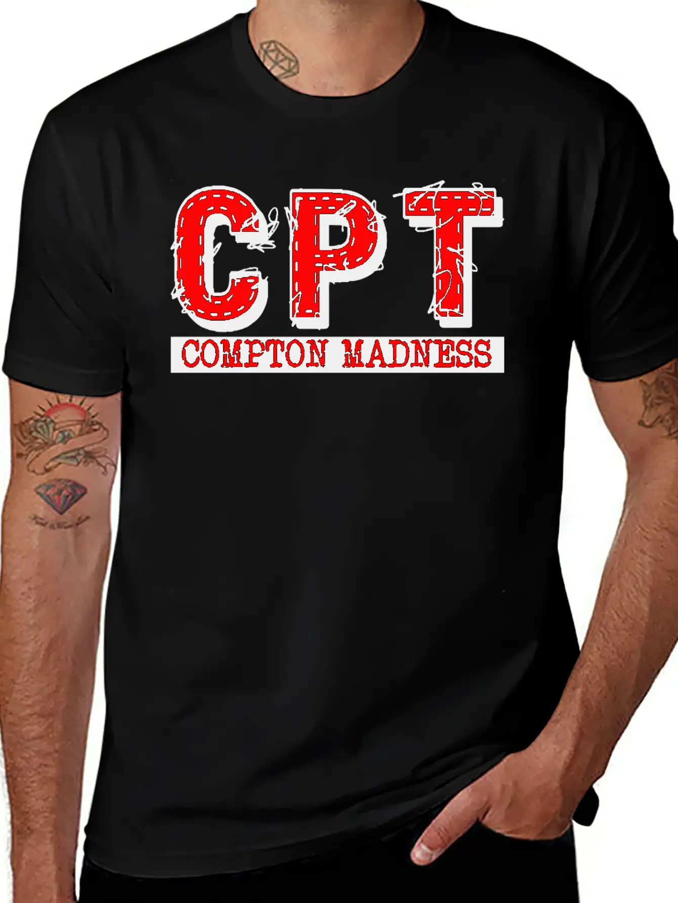 CPT COMPTON MADNESS Basic Graphic T-Shirt – Daily Comfort In Soft Cotton