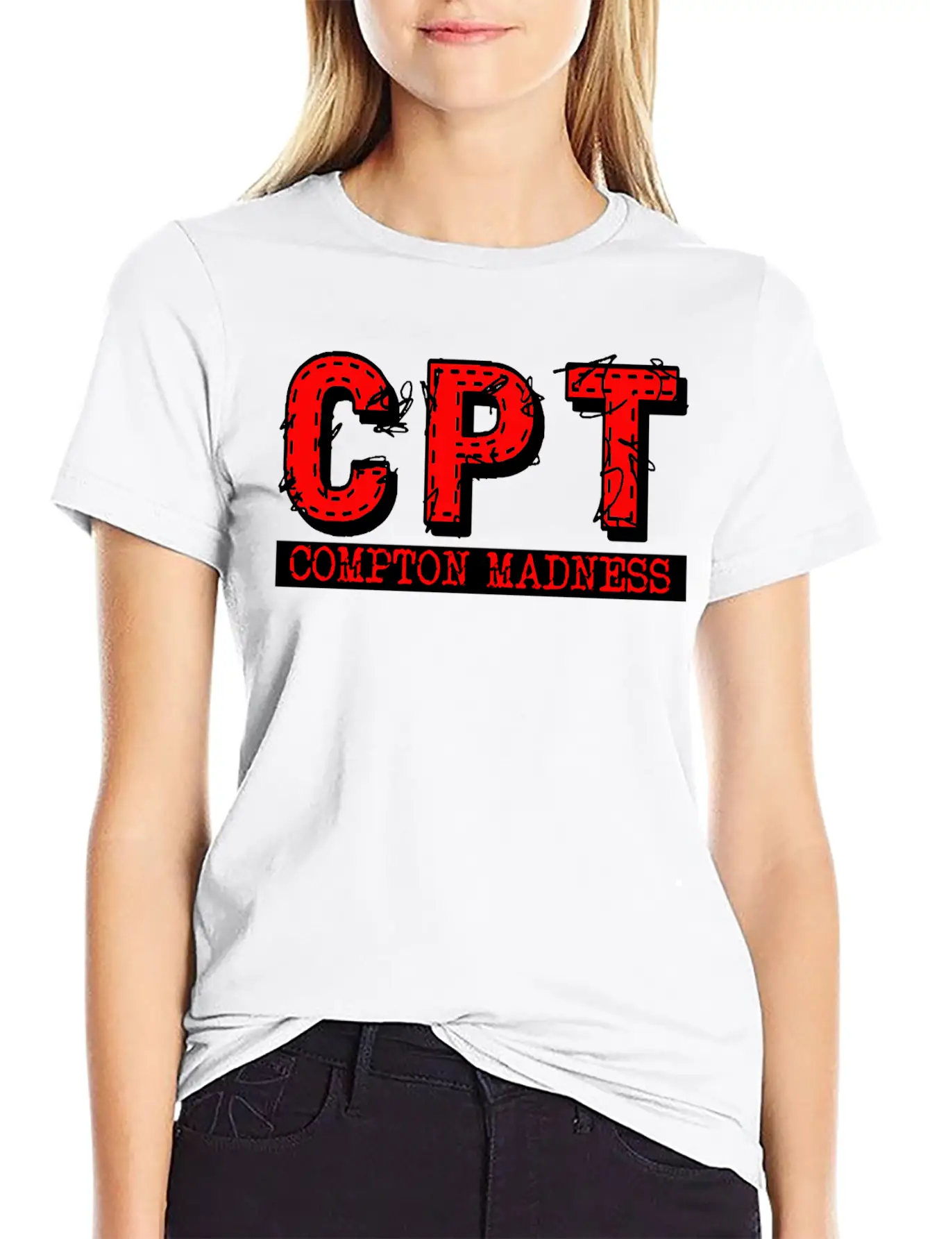 CPT COMPTON MADNESS Basic Graphic T-Shirt – Daily Comfort In Soft Cotton