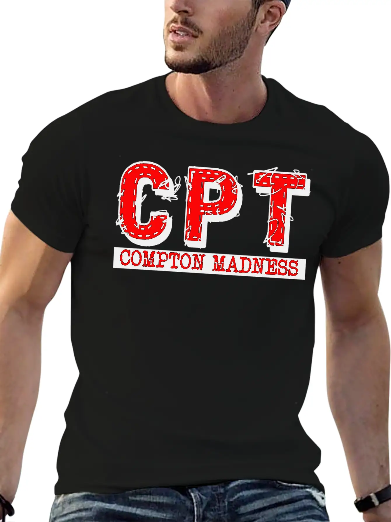 CPT COMPTON MADNESS Basic Graphic T-Shirt – Daily Comfort In Soft Cotton