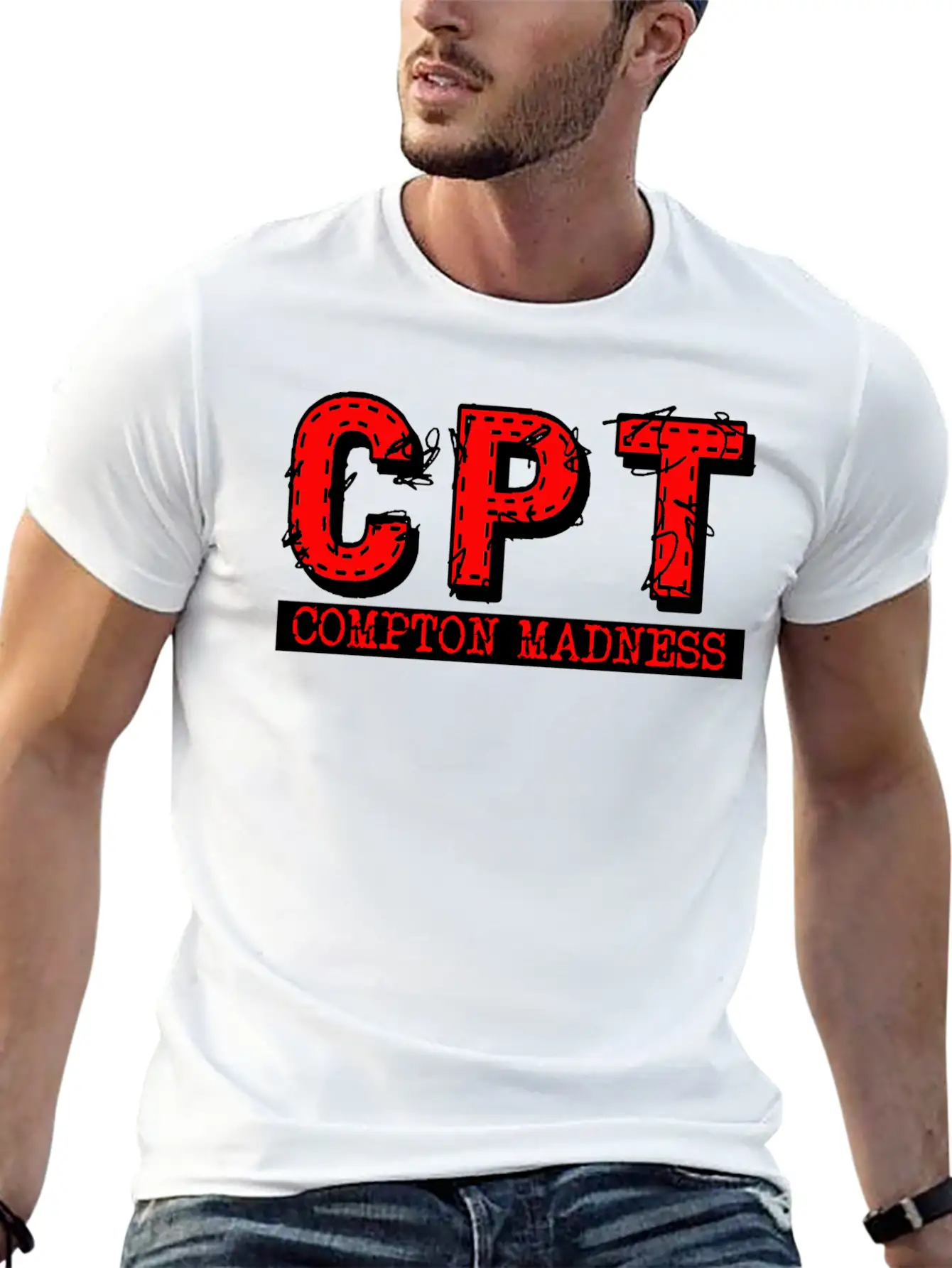 CPT COMPTON MADNESS Basic Graphic T-Shirt – Daily Comfort In Soft Cotton