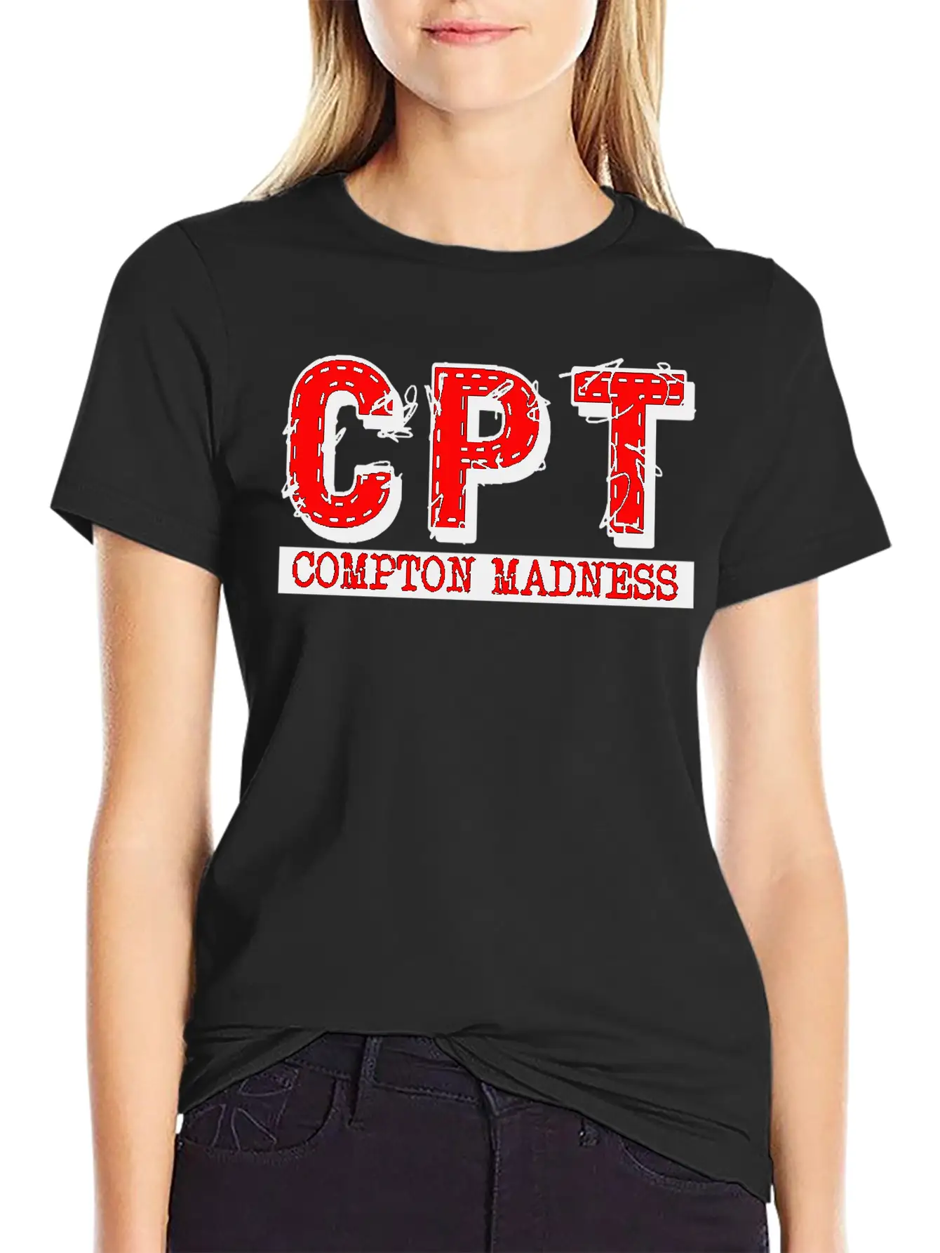 CPT COMPTON MADNESS Basic Graphic T-Shirt – Daily Comfort In Soft Cotton