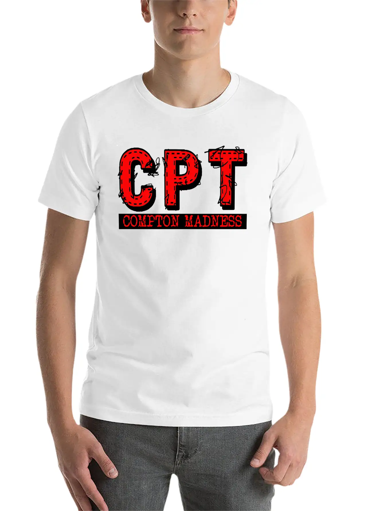 CPT COMPTON MADNESS Basic Graphic T-Shirt – Daily Comfort In Soft Cotton