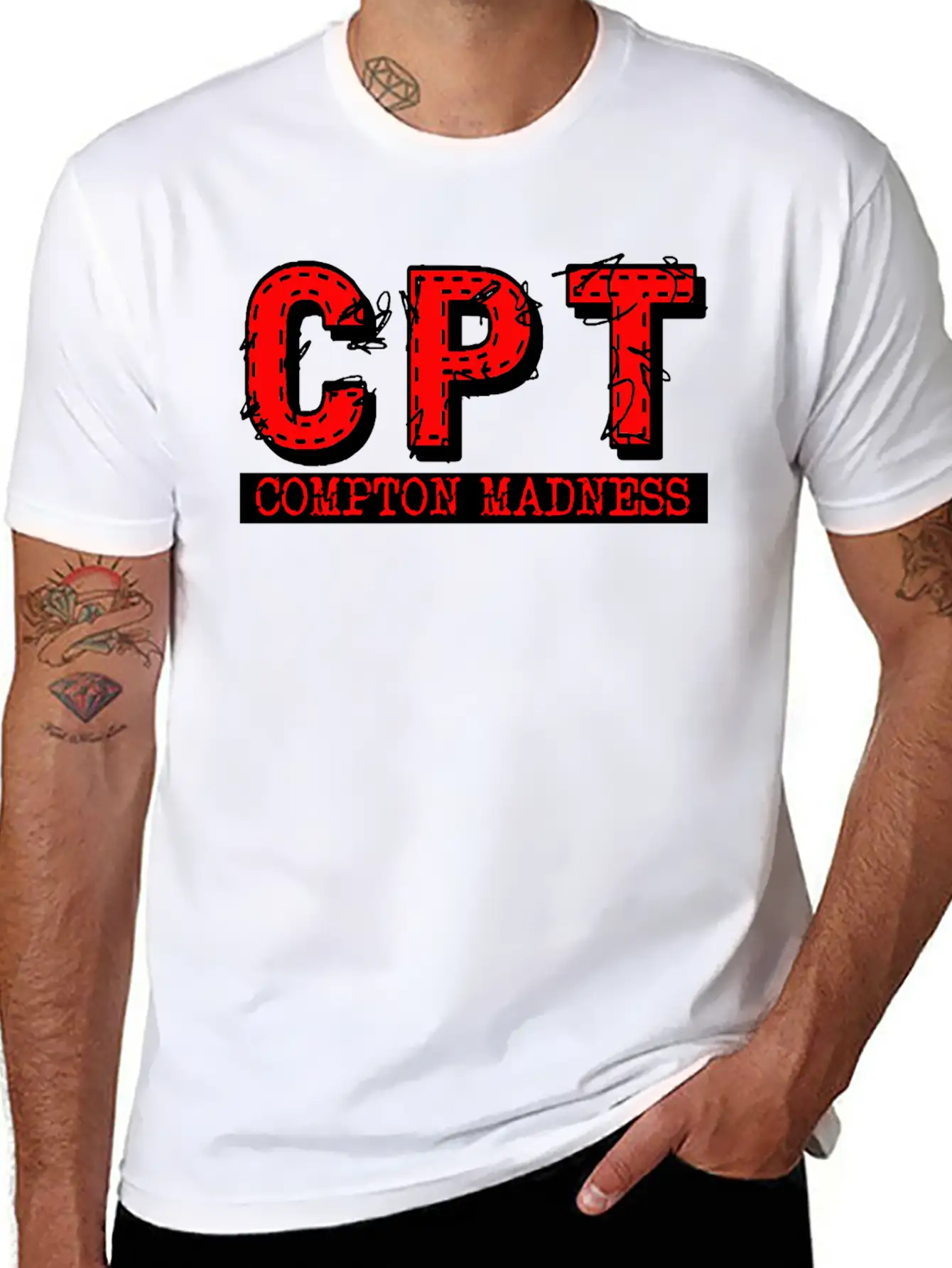 CPT COMPTON MADNESS Basic Graphic T-Shirt – Daily Comfort In Soft Cotton
