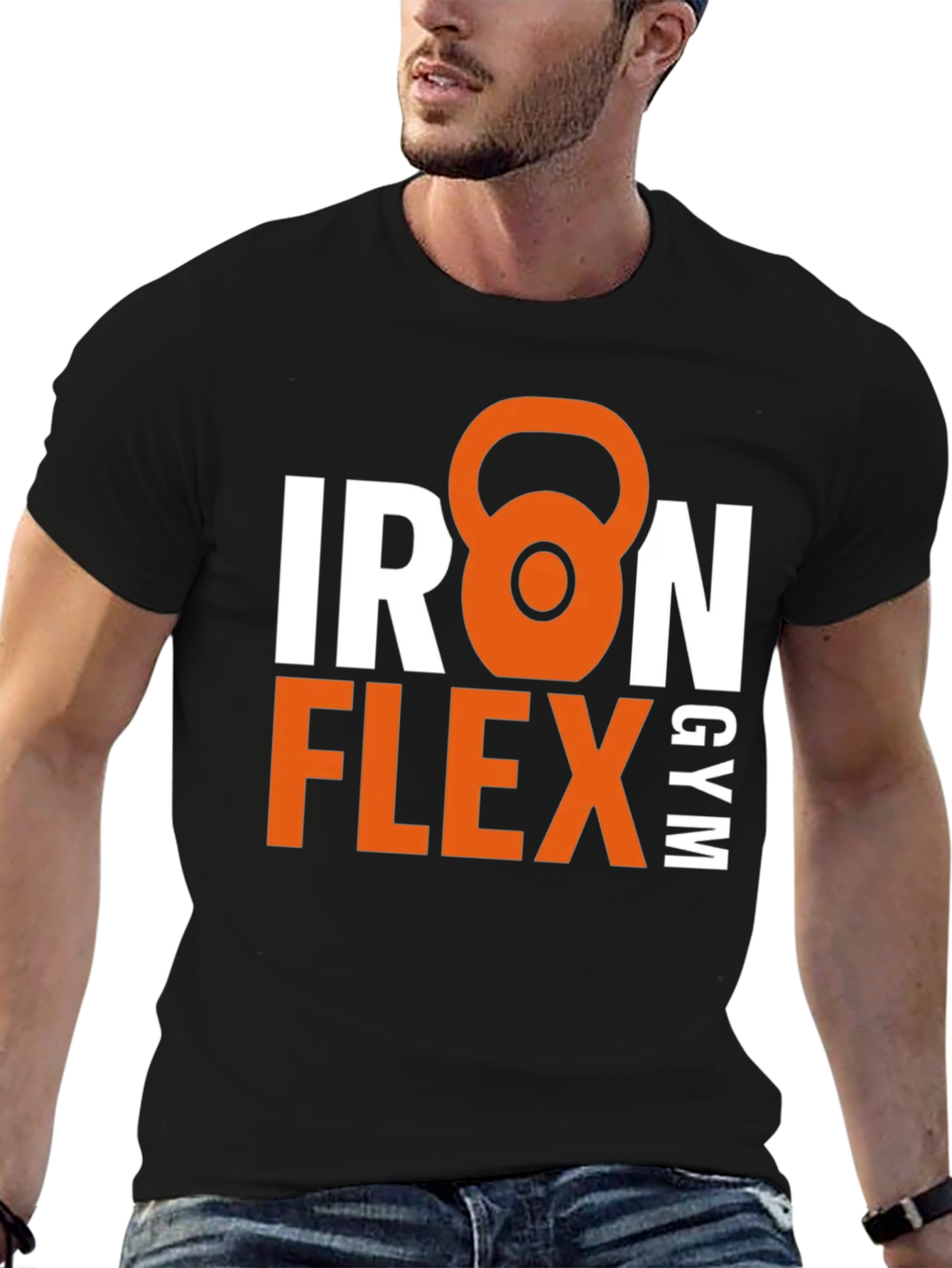 Iron Flex Gym Black T-Shirt