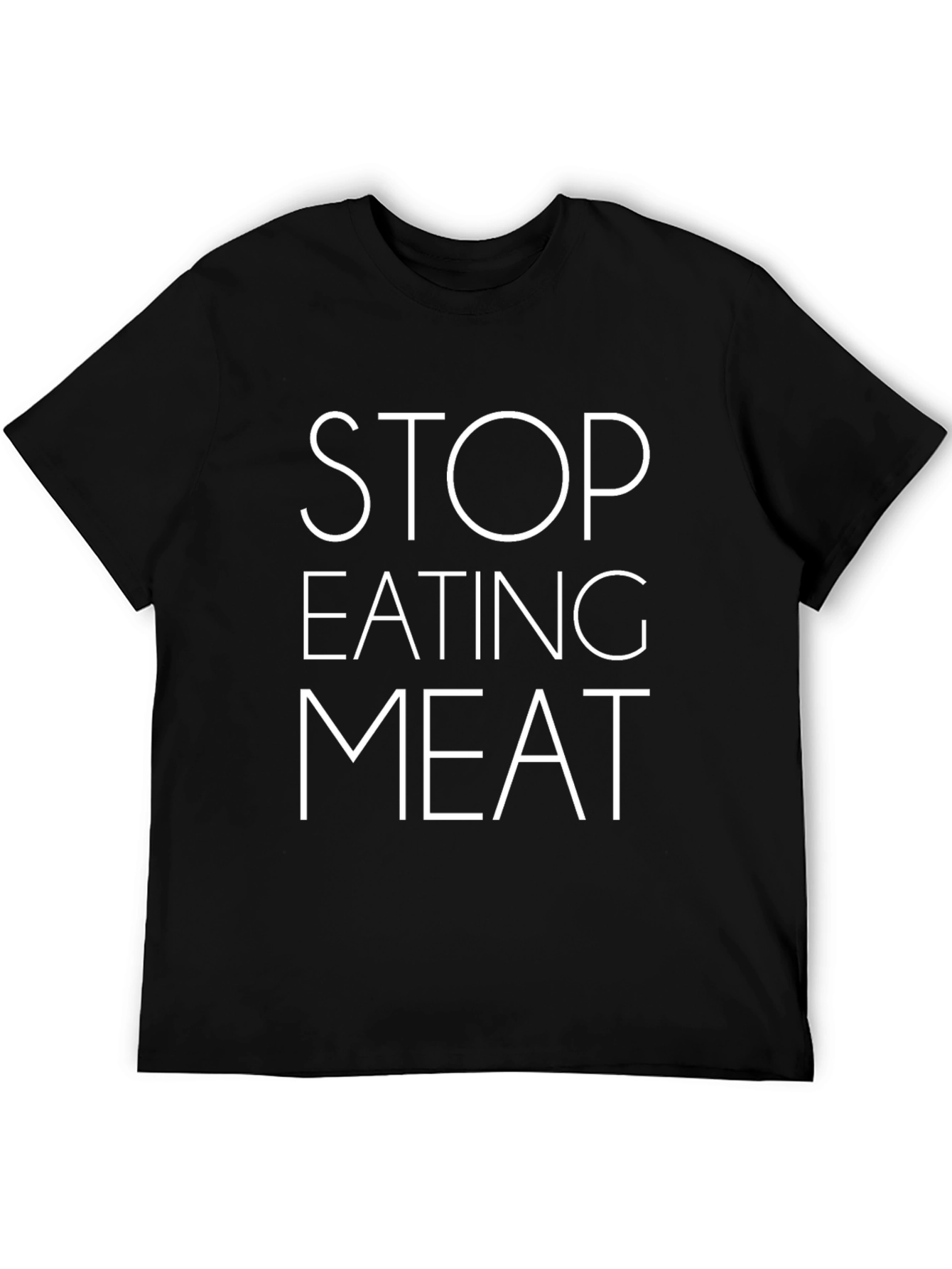 Stop Eating Meat Graphic Tee - Vegan Awareness Shirt