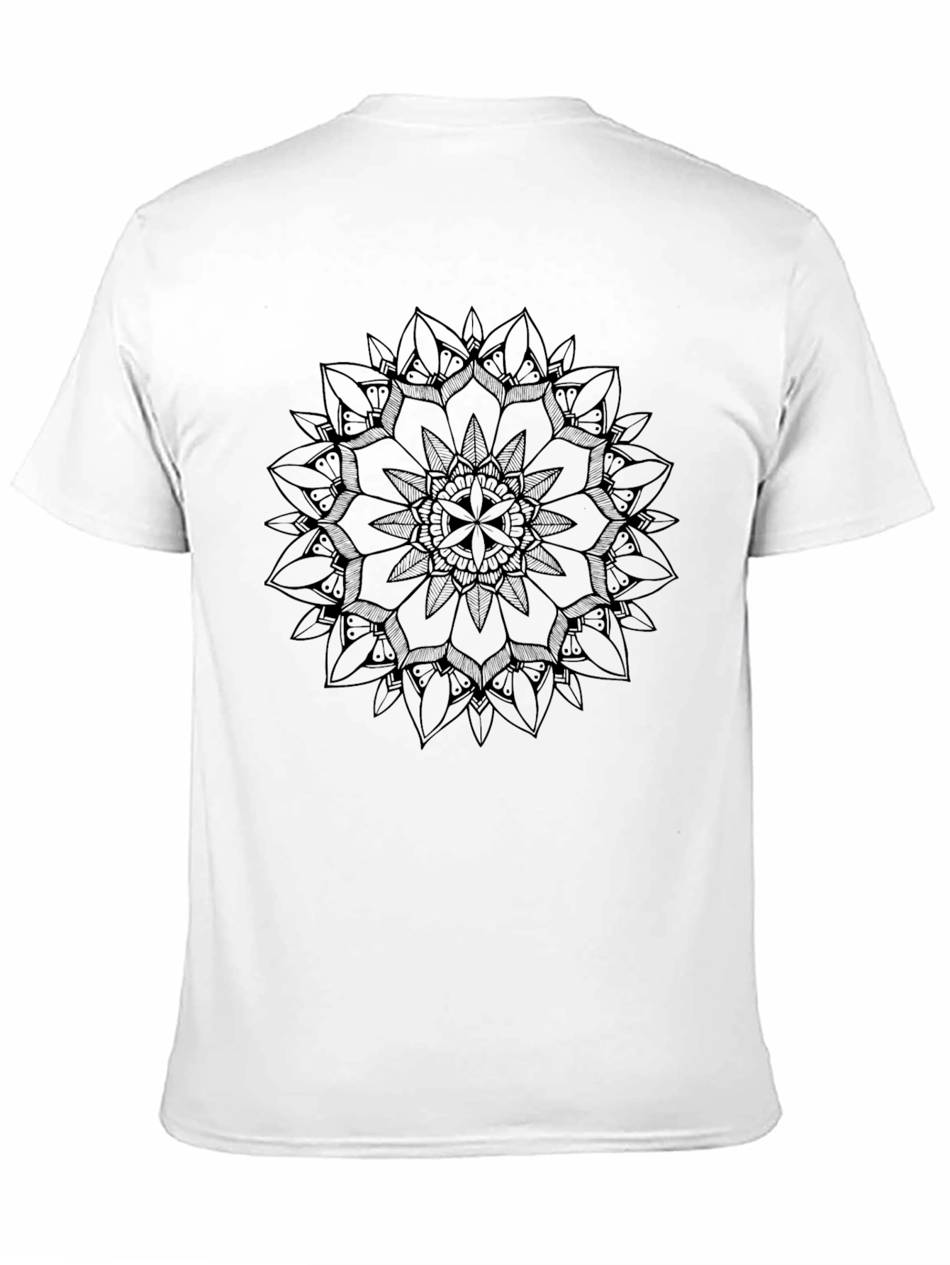 Black Mandala Graphic Tee - Stylish Comfort