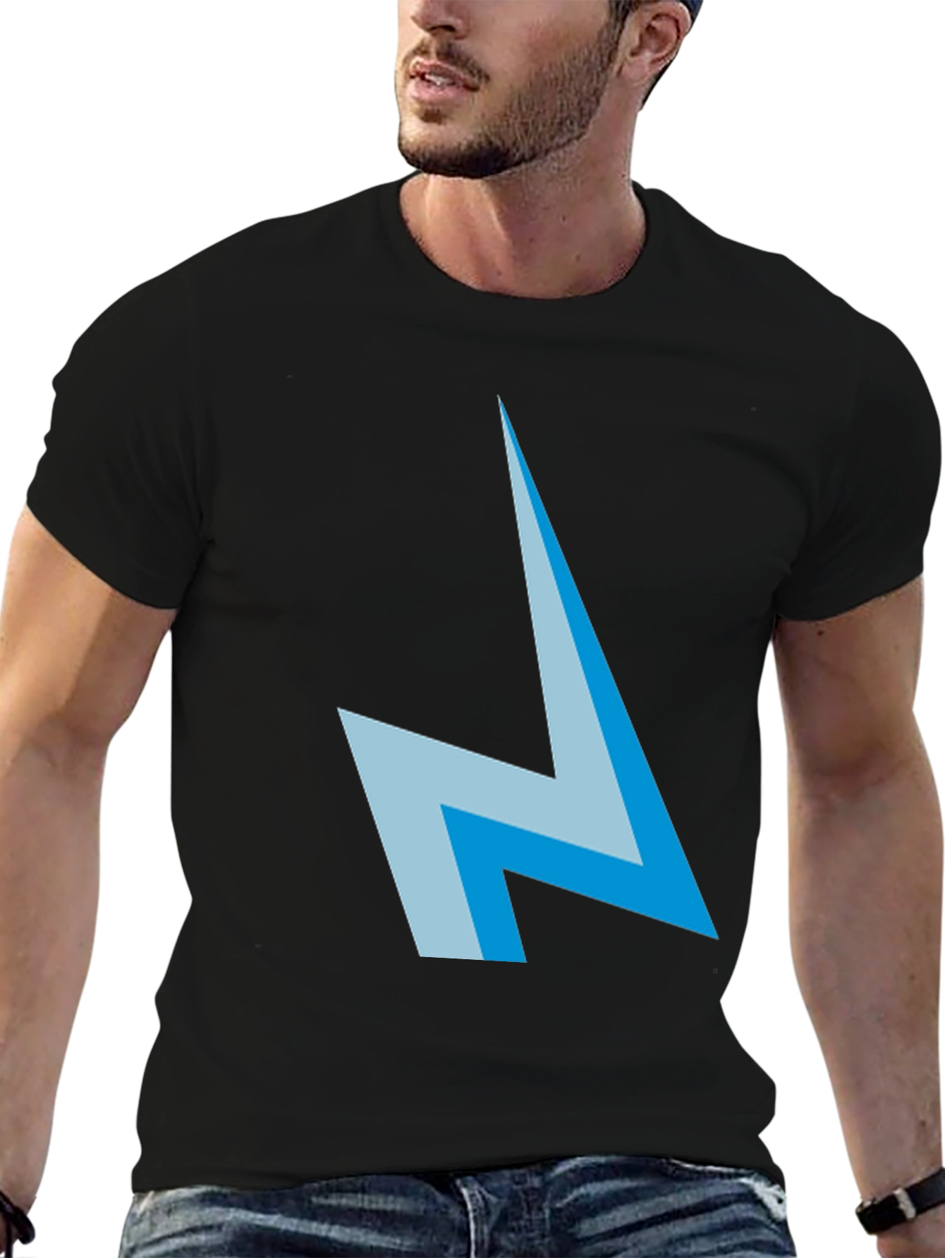 Lightning Bolt Graphic Tee - Stylish Mens T-Shirt