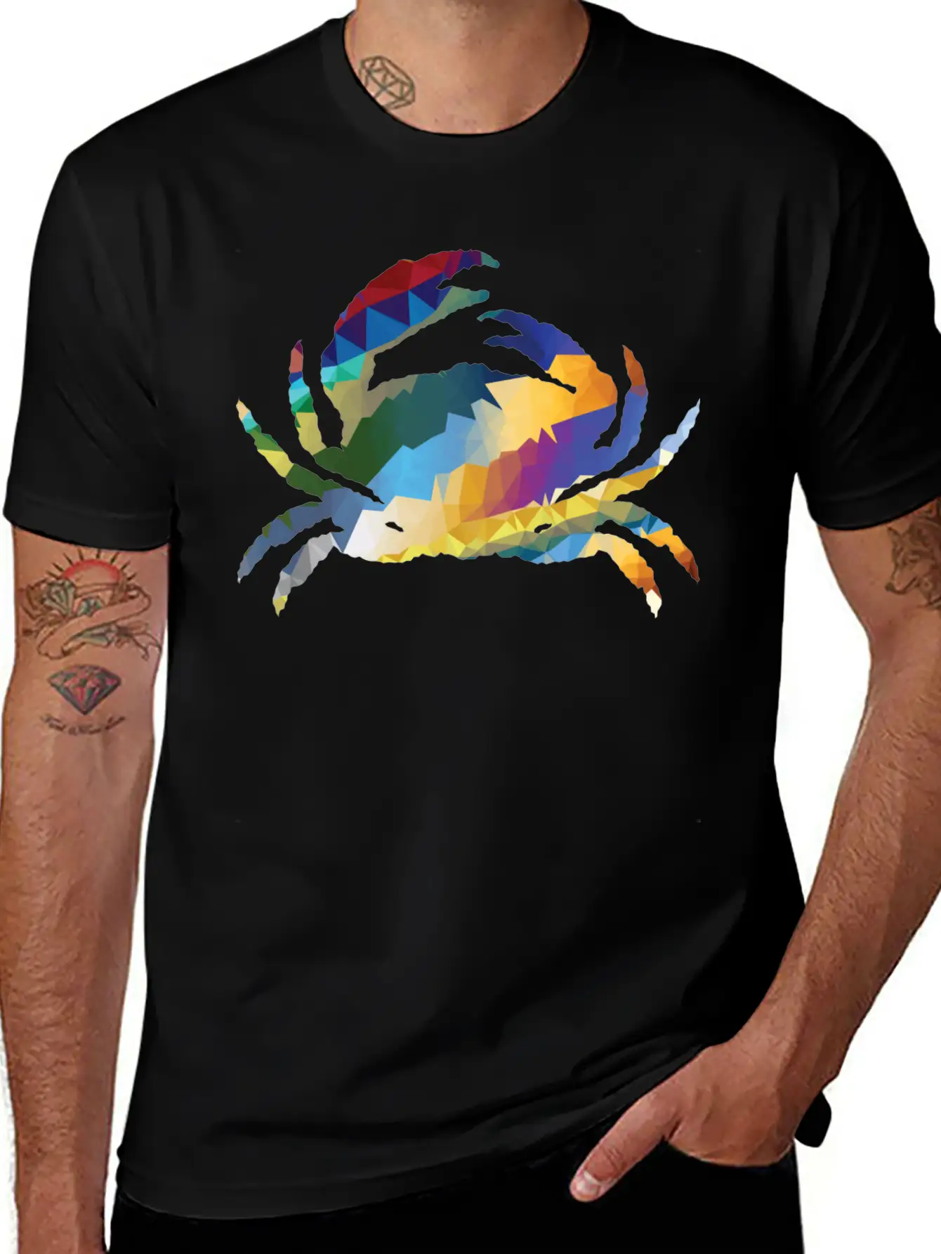 Crab Gift Idea Exclusive Design Graphic Artwork Stylish Everyday T-Shirt – Unisex Basic Cotton Tee