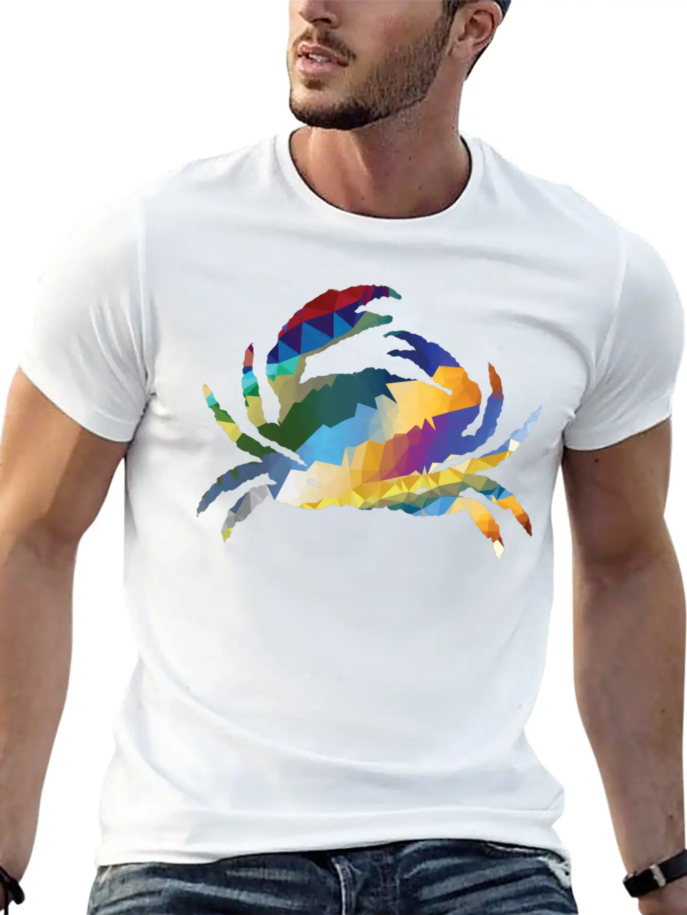 Crab Gift Idea Exclusive Design Graphic Artwork Stylish Everyday T-Shirt – Unisex Basic Cotton Tee