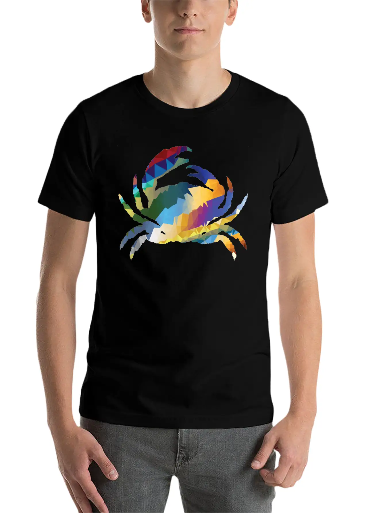 Crab Gift Idea Exclusive Design Graphic Artwork Stylish Everyday T-Shirt – Unisex Basic Cotton Tee