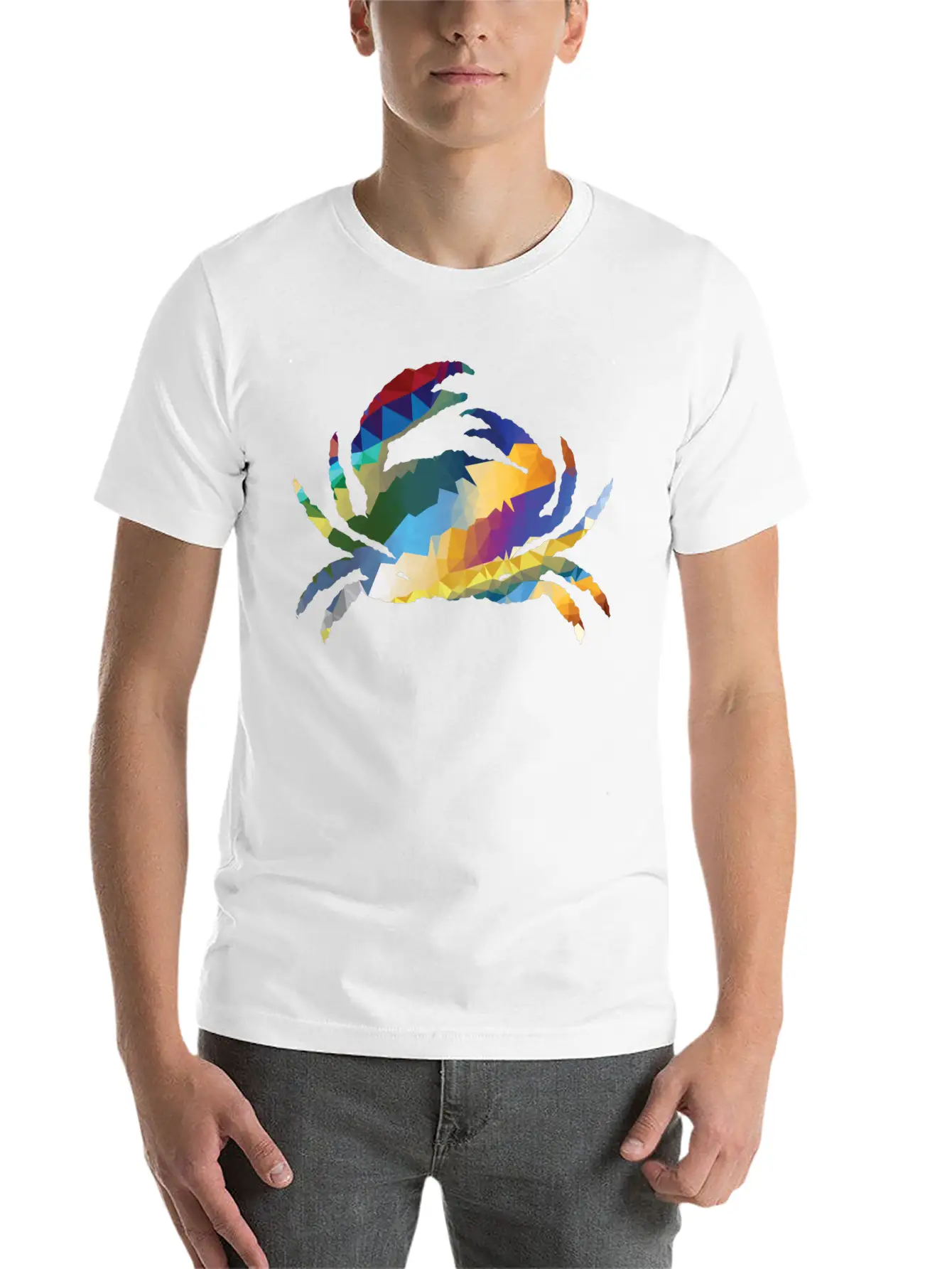 Crab Gift Idea Exclusive Design Graphic Artwork Stylish Everyday T-Shirt – Unisex Basic Cotton Tee
