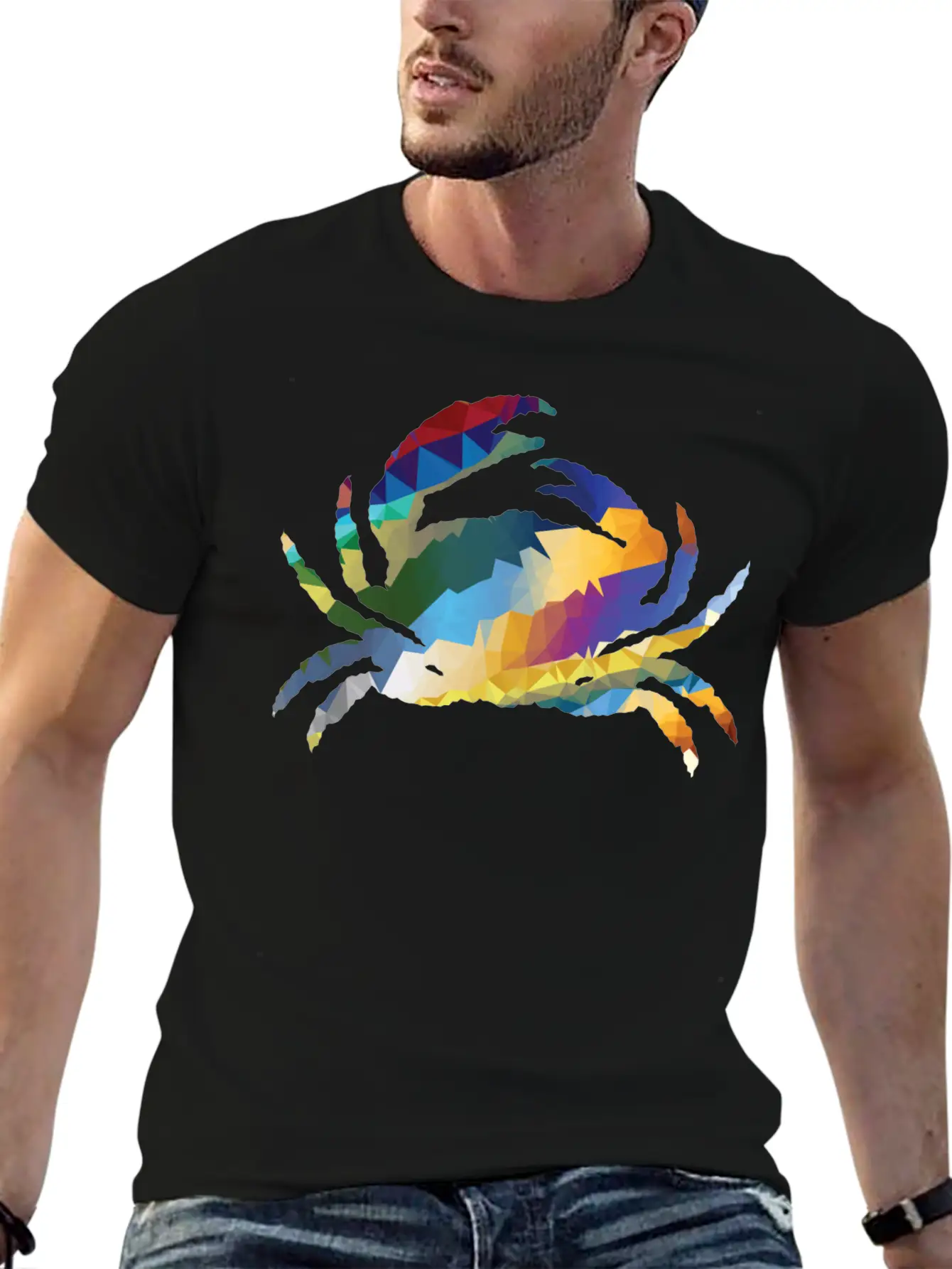 Crab Gift Idea Exclusive Design Graphic Artwork Stylish Everyday T-Shirt – Unisex Basic Cotton Tee