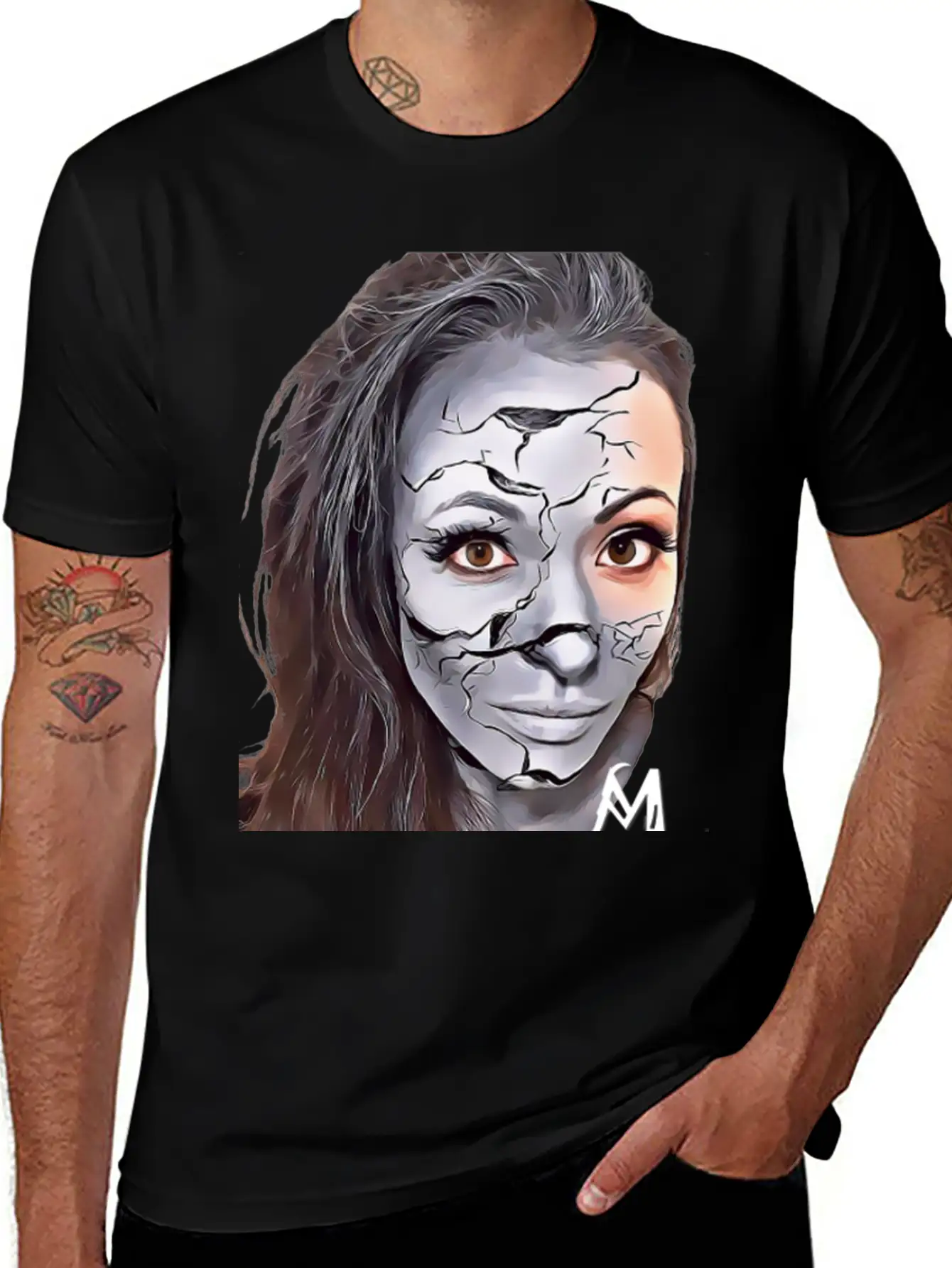 Cracked Concrete Comfortable Minimalist Graphic Tee – Summer Style Essential