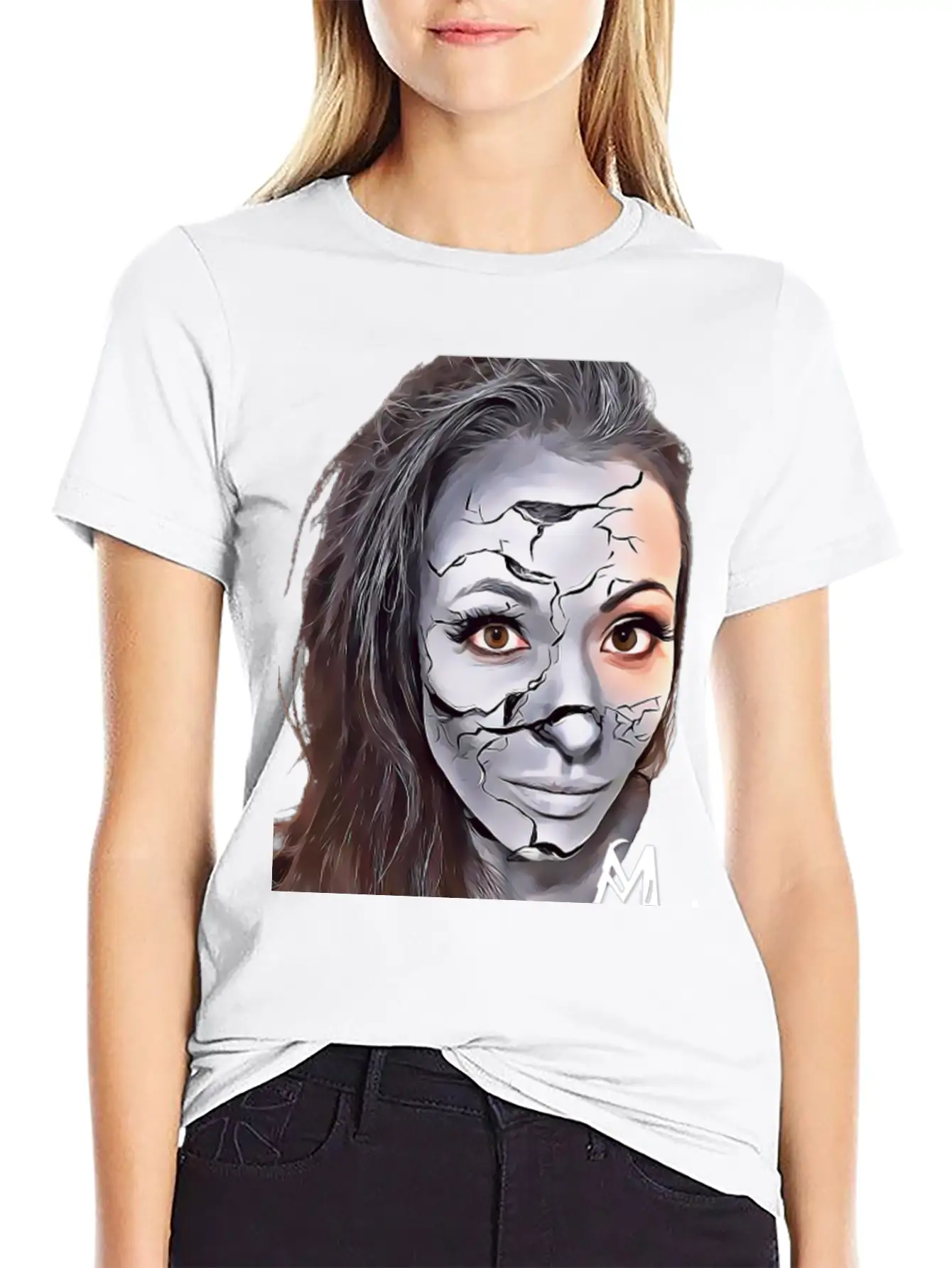 Cracked Concrete Comfortable Minimalist Graphic Tee – Summer Style Essential