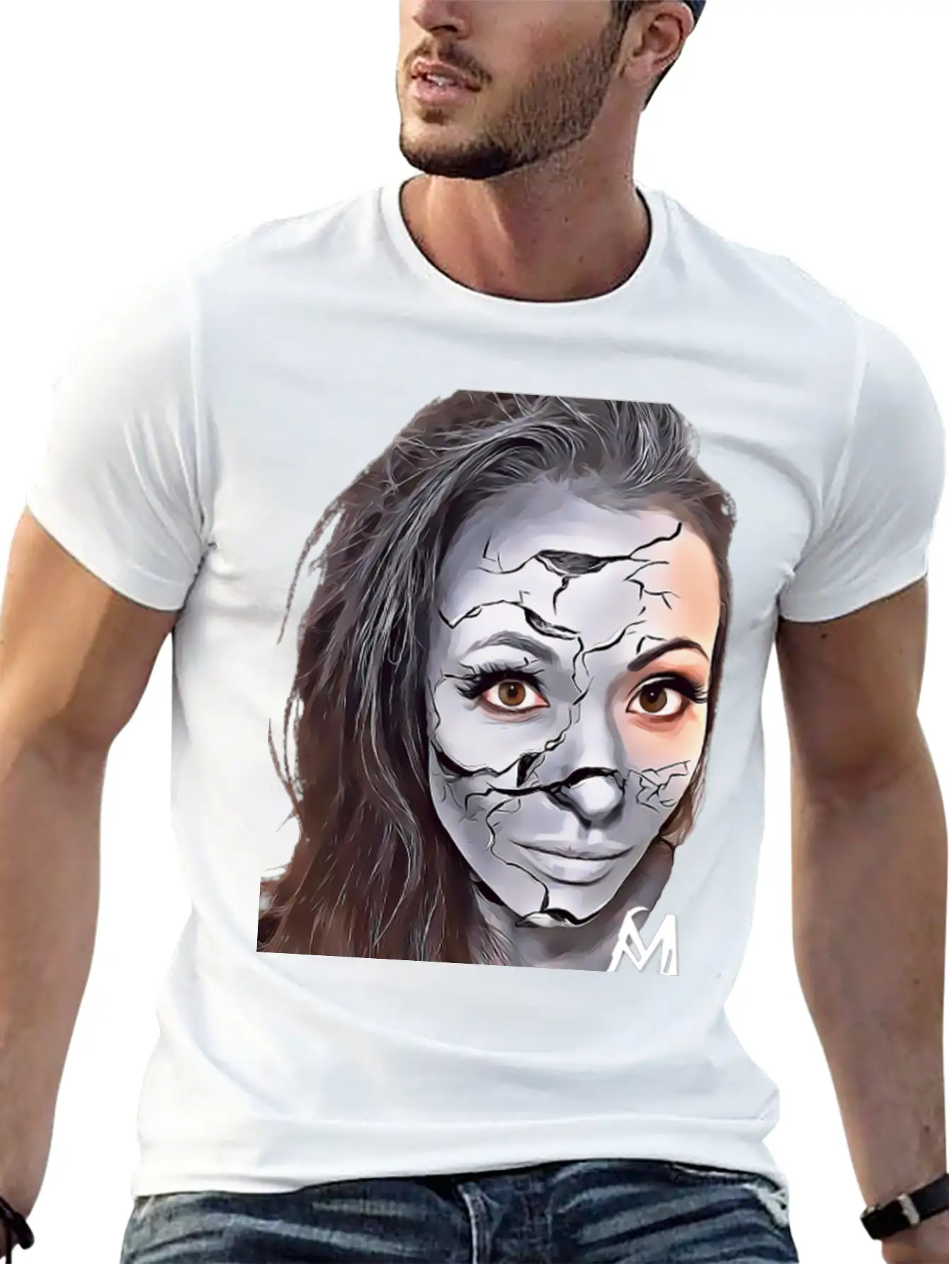 Cracked Concrete Comfortable Minimalist Graphic Tee – Summer Style Essential
