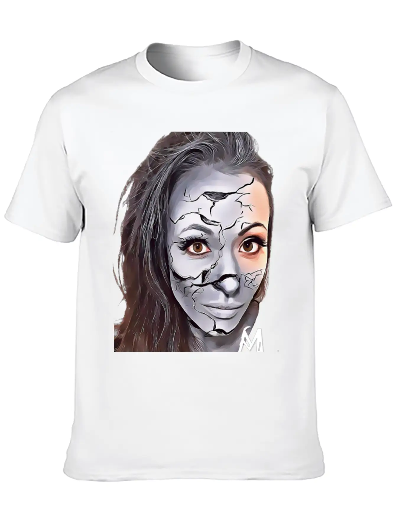 Cracked Concrete Comfortable Minimalist Graphic Tee – Summer Style Essential