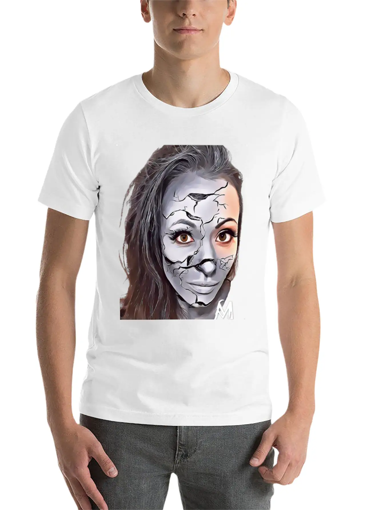 Cracked Concrete Comfortable Minimalist Graphic Tee – Summer Style Essential