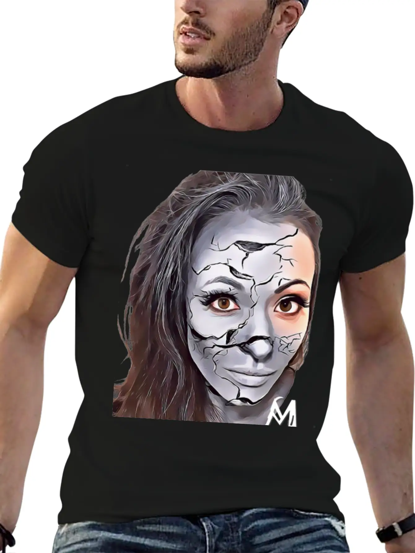 Cracked Concrete Comfortable Minimalist Graphic Tee – Summer Style Essential
