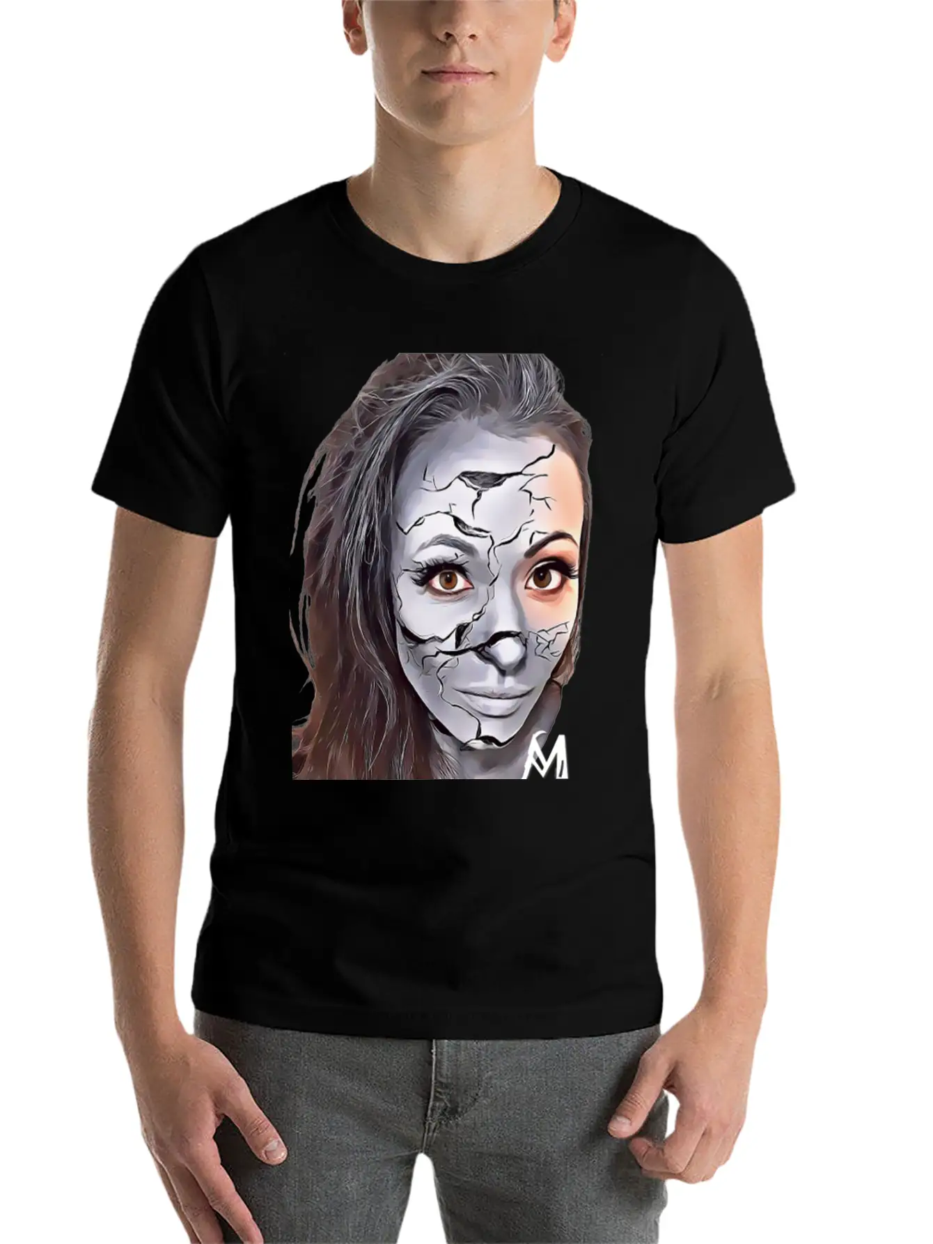 Cracked Concrete Comfortable Minimalist Graphic Tee – Summer Style Essential
