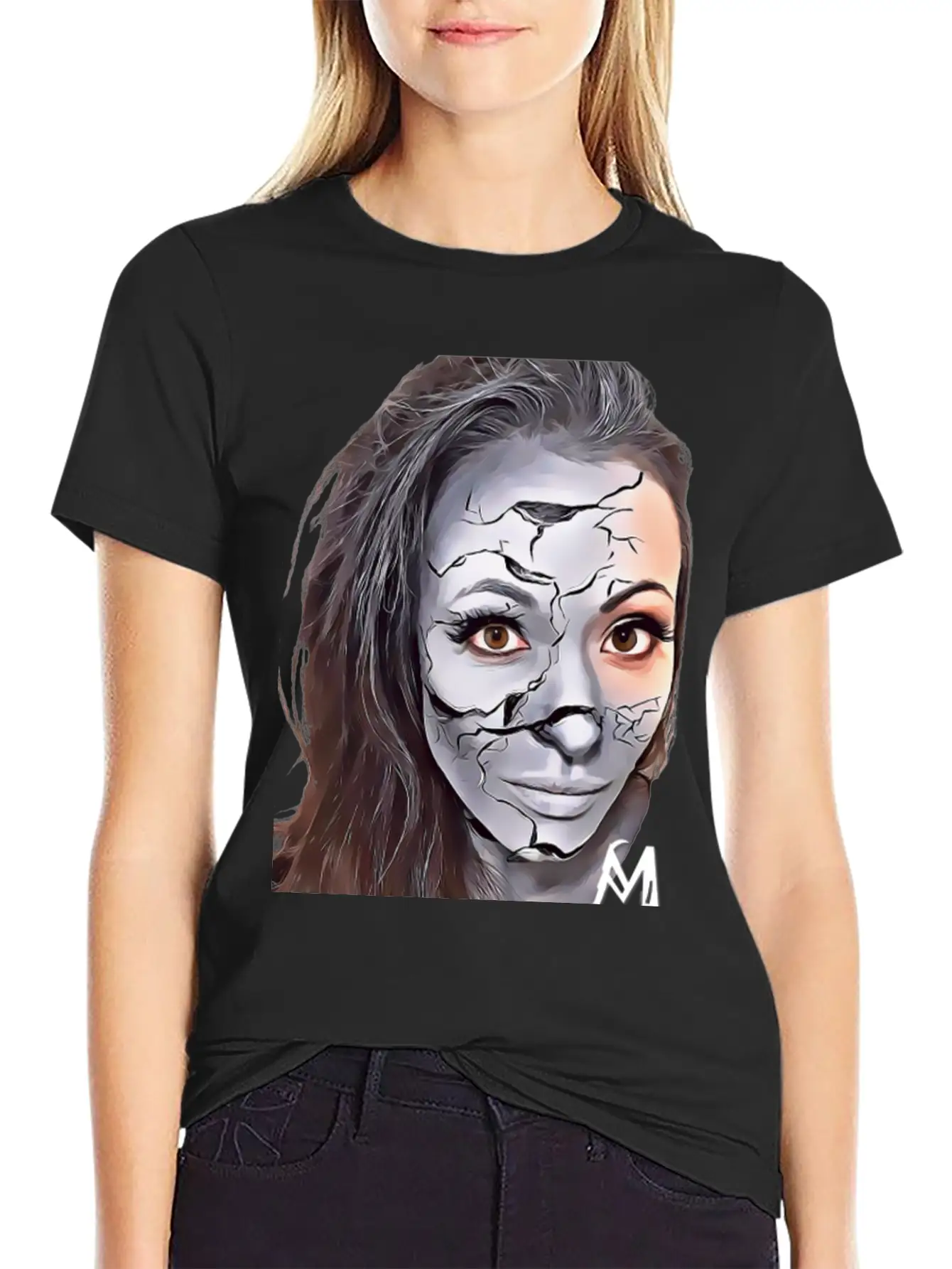 Cracked Concrete Comfortable Minimalist Graphic Tee – Summer Style Essential