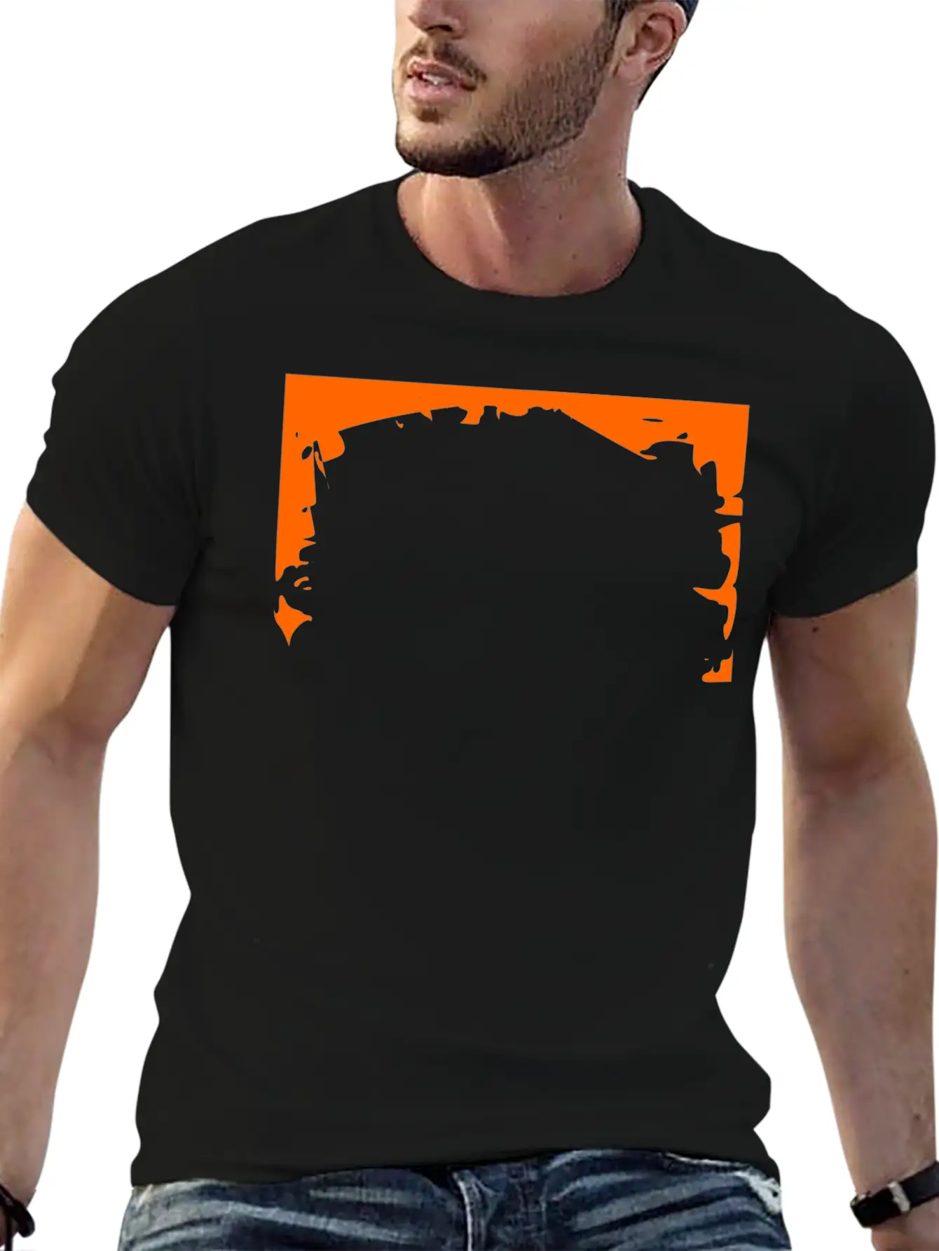 Crash Frame Orange Stylish Everyday T-Shirt – Unisex Basic Cotton Tee