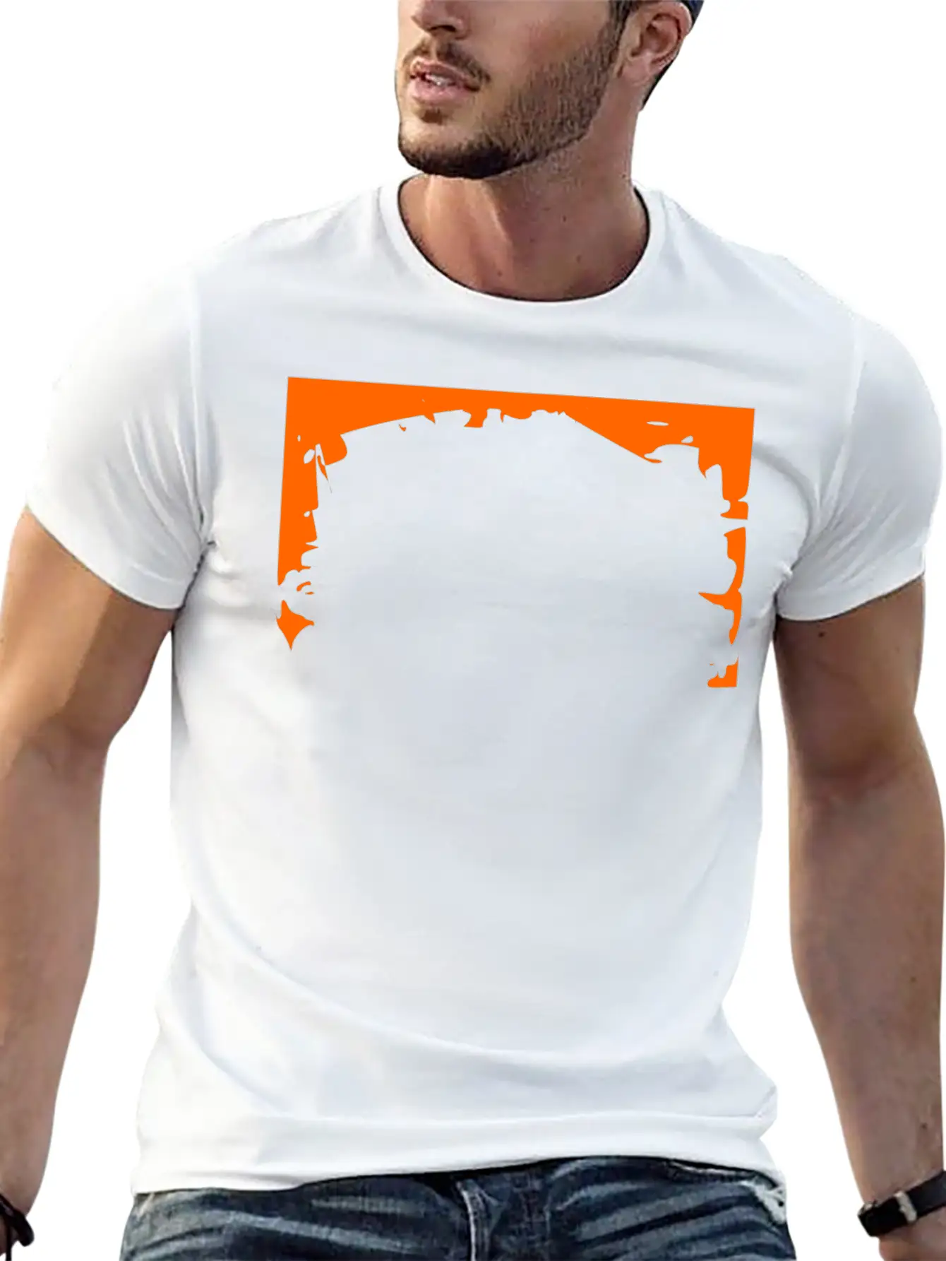 Crash Frame Orange Stylish Everyday T-Shirt – Unisex Basic Cotton Tee