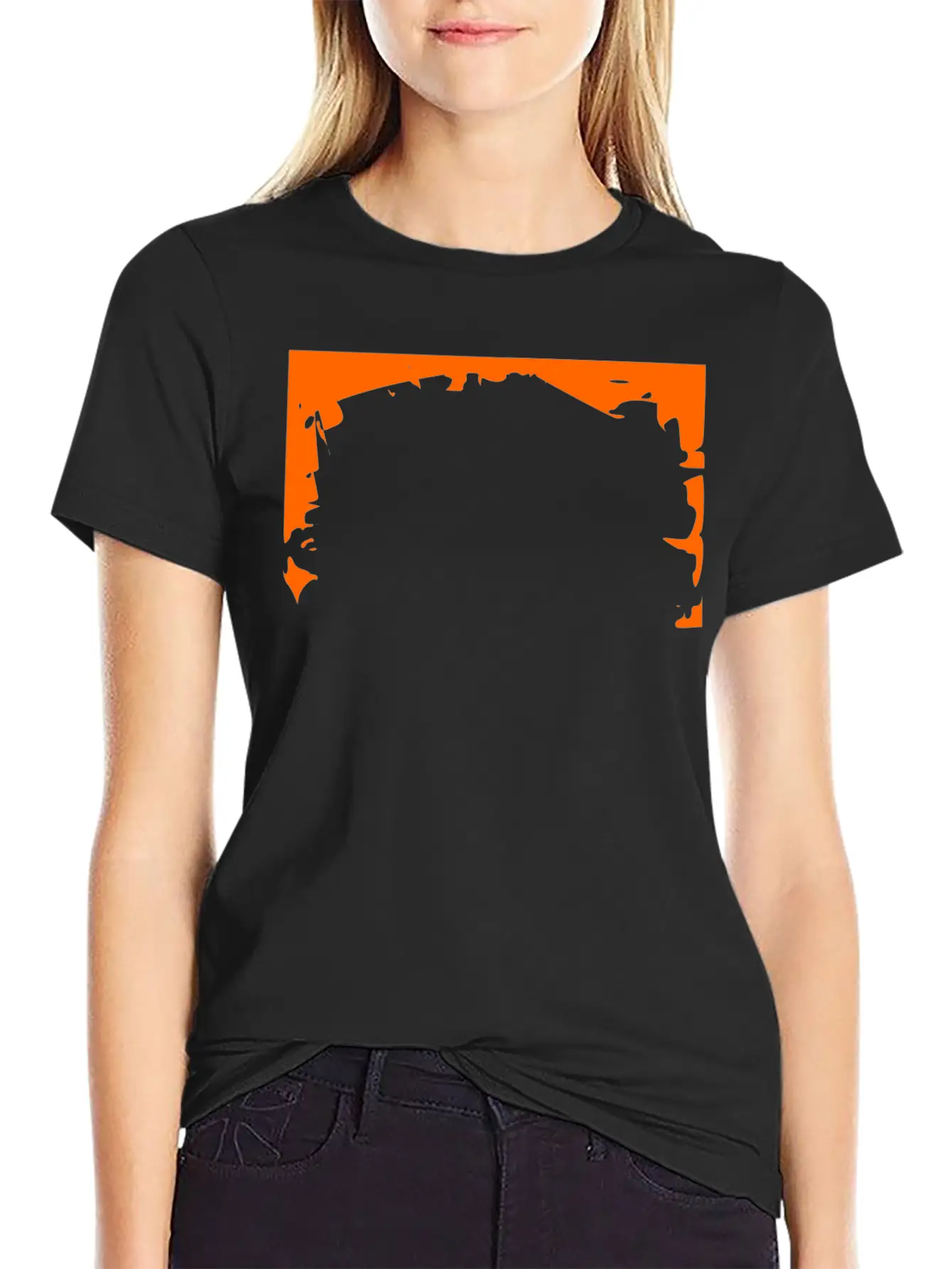 Crash Frame Orange Stylish Everyday T-Shirt – Unisex Basic Cotton Tee