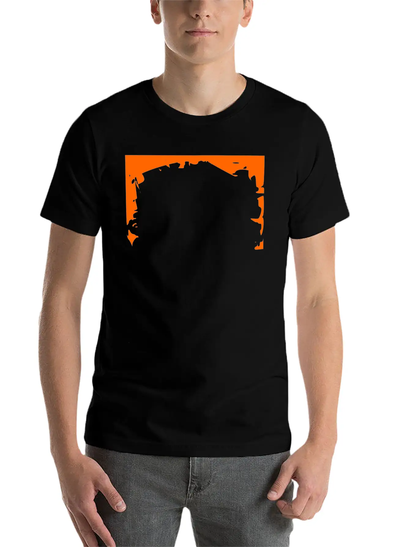 Crash Frame Orange Stylish Everyday T-Shirt – Unisex Basic Cotton Tee
