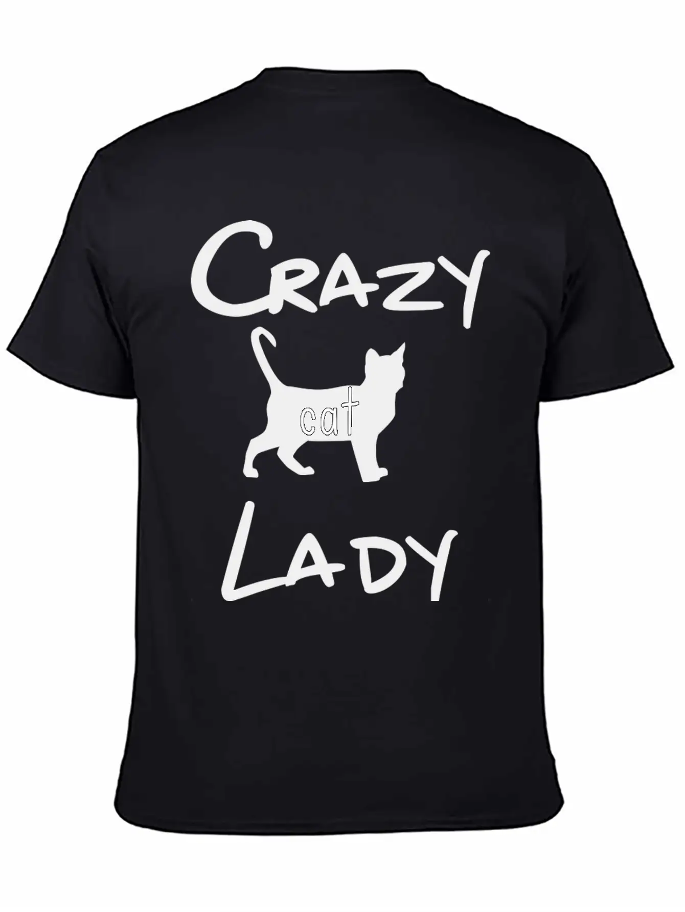 CRAZY CAT LADY Unisex Short Sleeve Soft Cotton T-Shirt – Casual Everyday Wear