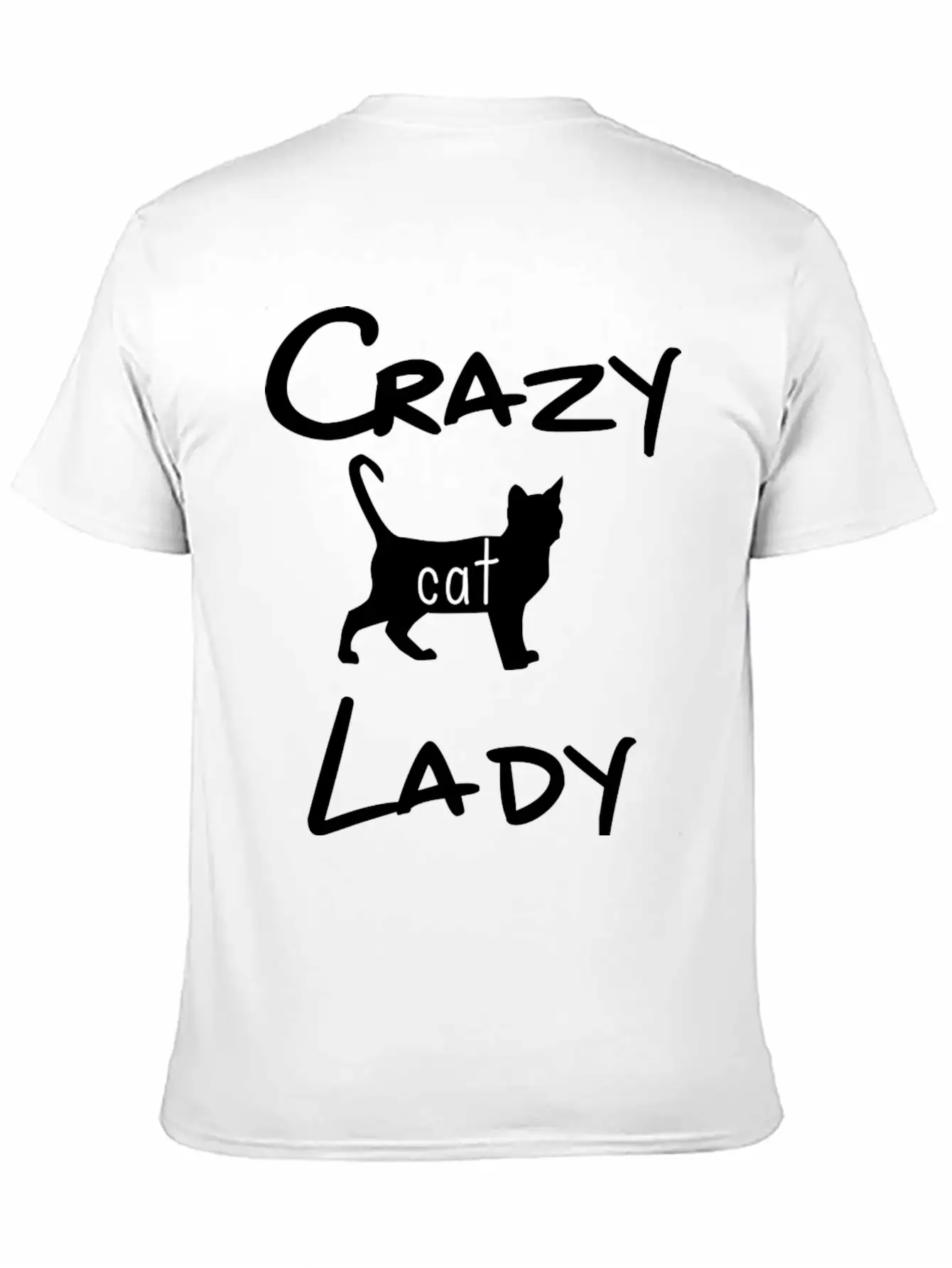 CRAZY CAT LADY Unisex Short Sleeve Soft Cotton T-Shirt – Casual Everyday Wear