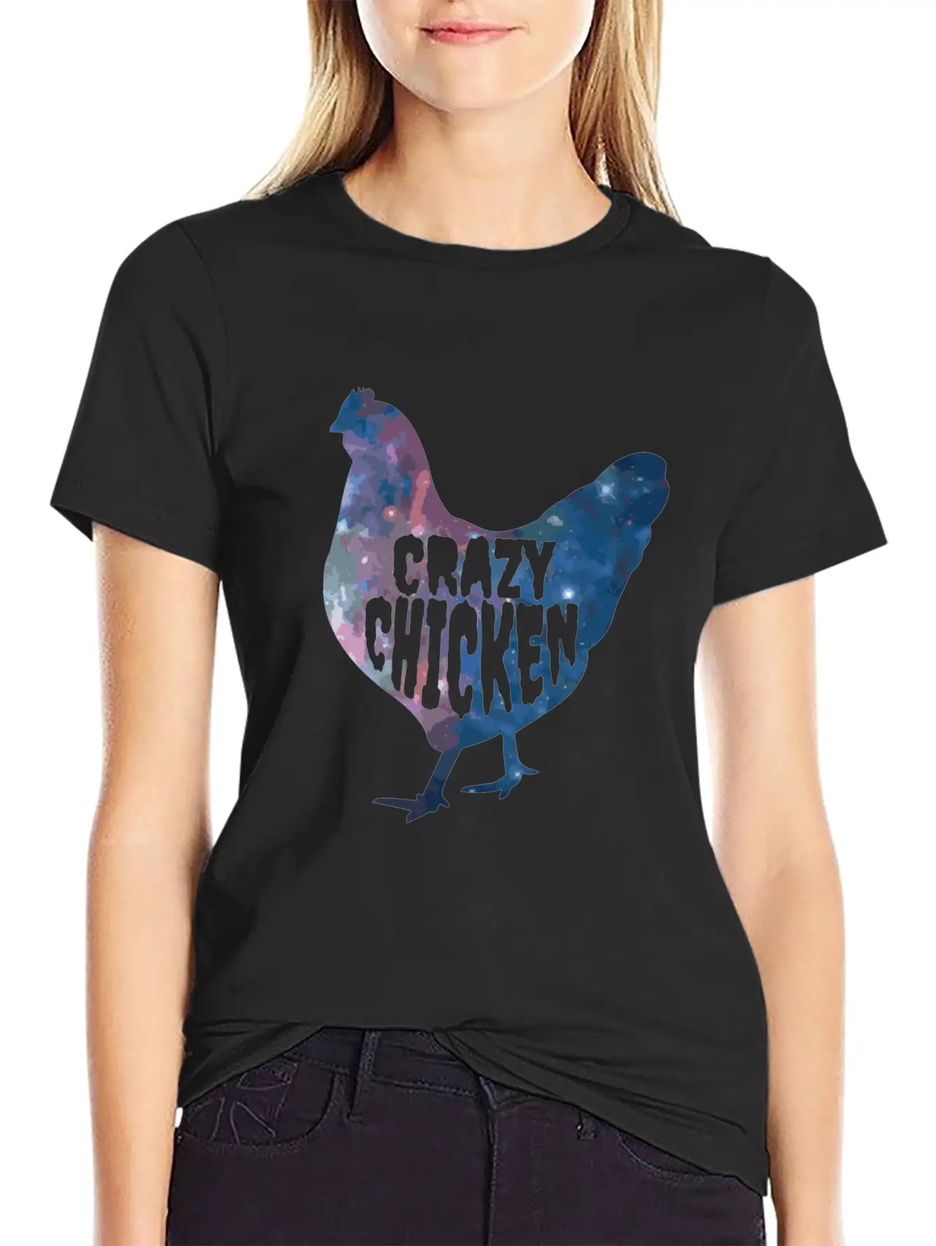 CRAZY CHICKEN Essential Unisex Summer Tee – Soft Cotton Casual Fit