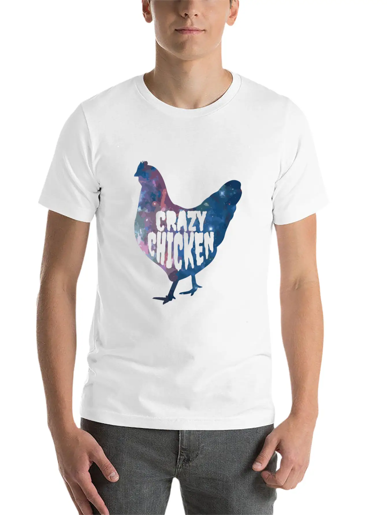 CRAZY CHICKEN Essential Unisex Summer Tee – Soft Cotton Casual Fit