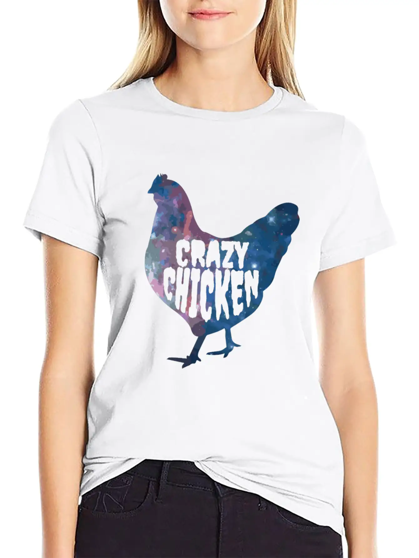 CRAZY CHICKEN Essential Unisex Summer Tee – Soft Cotton Casual Fit