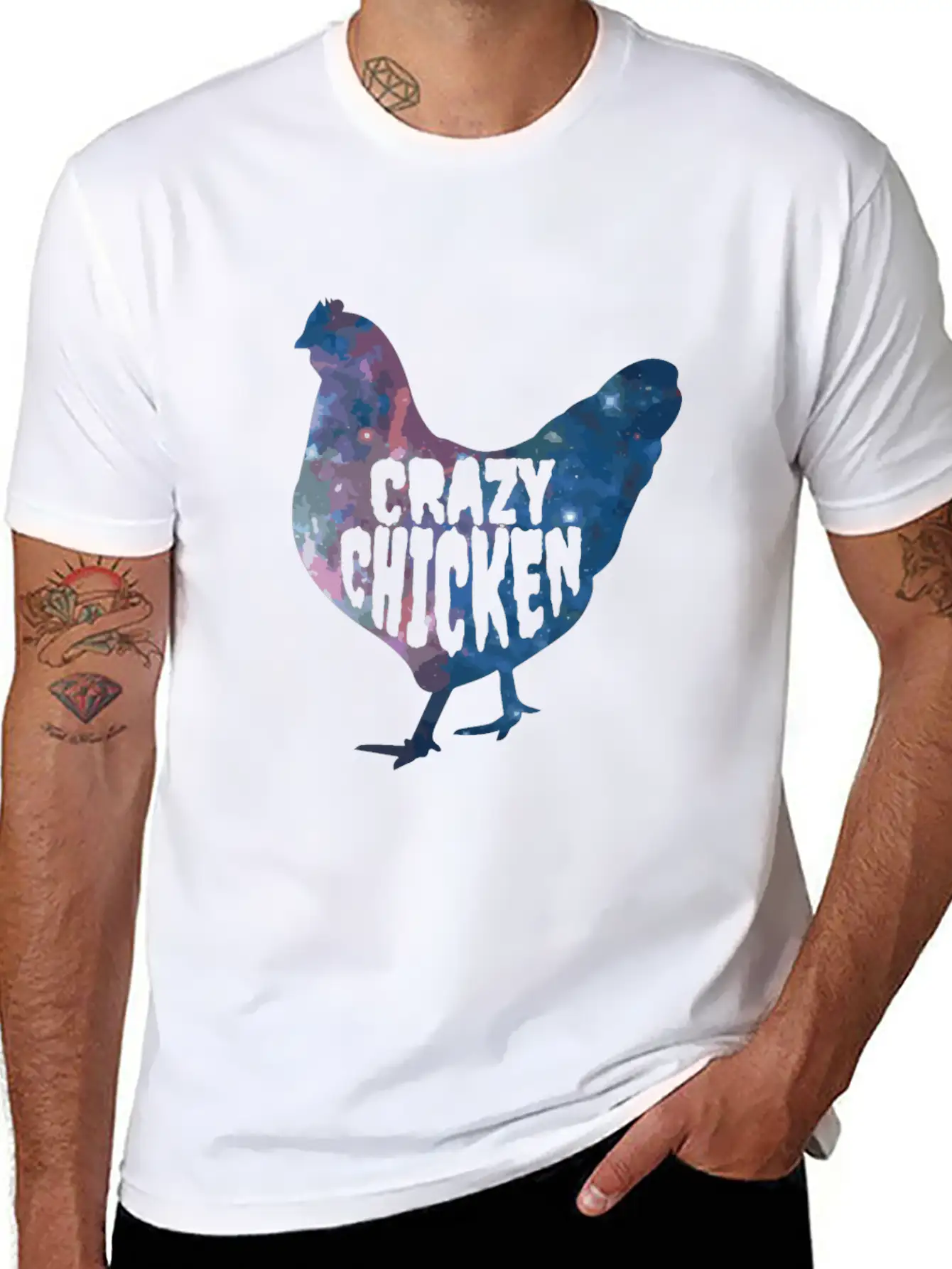 CRAZY CHICKEN Essential Unisex Summer Tee – Soft Cotton Casual Fit