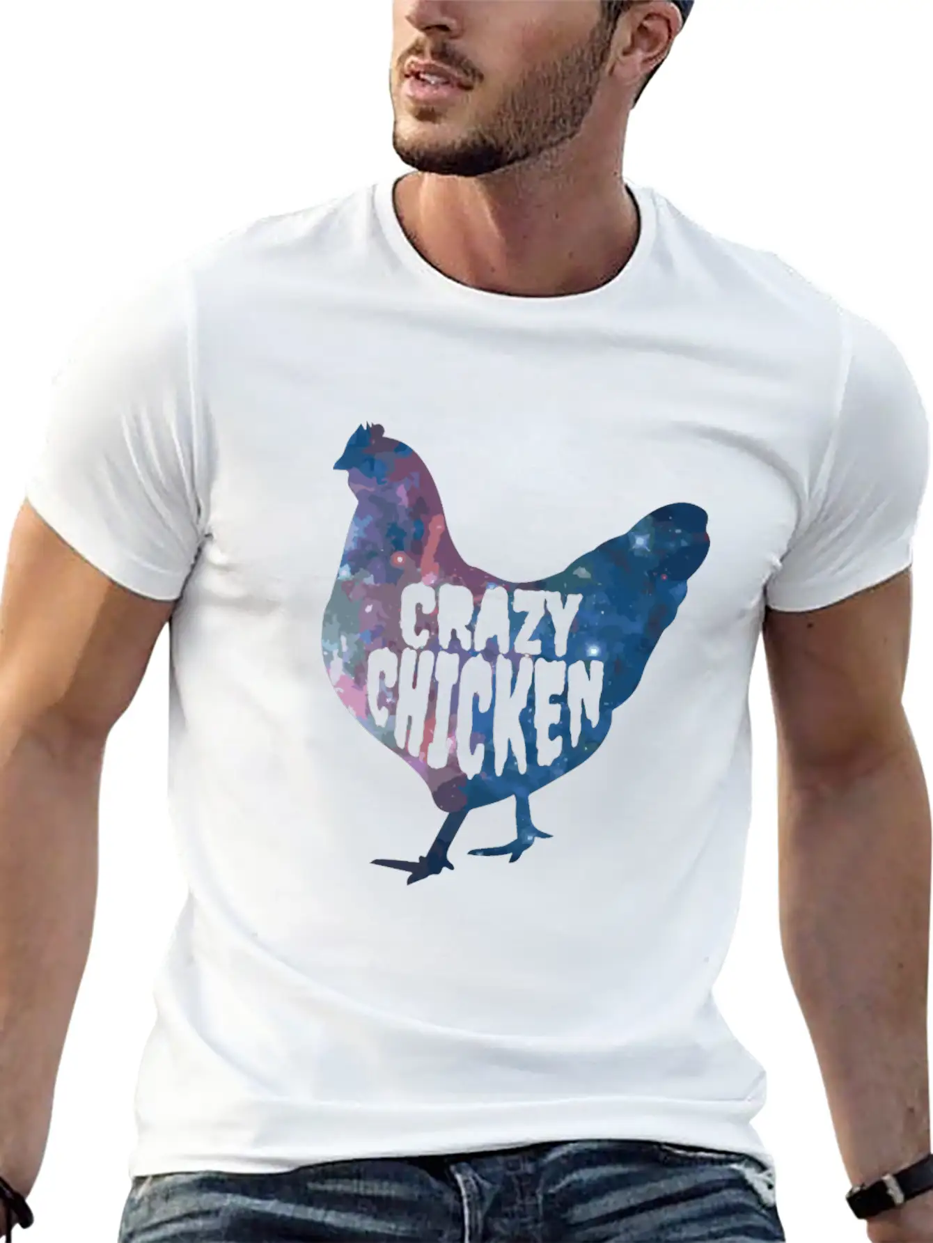 CRAZY CHICKEN Essential Unisex Summer Tee – Soft Cotton Casual Fit