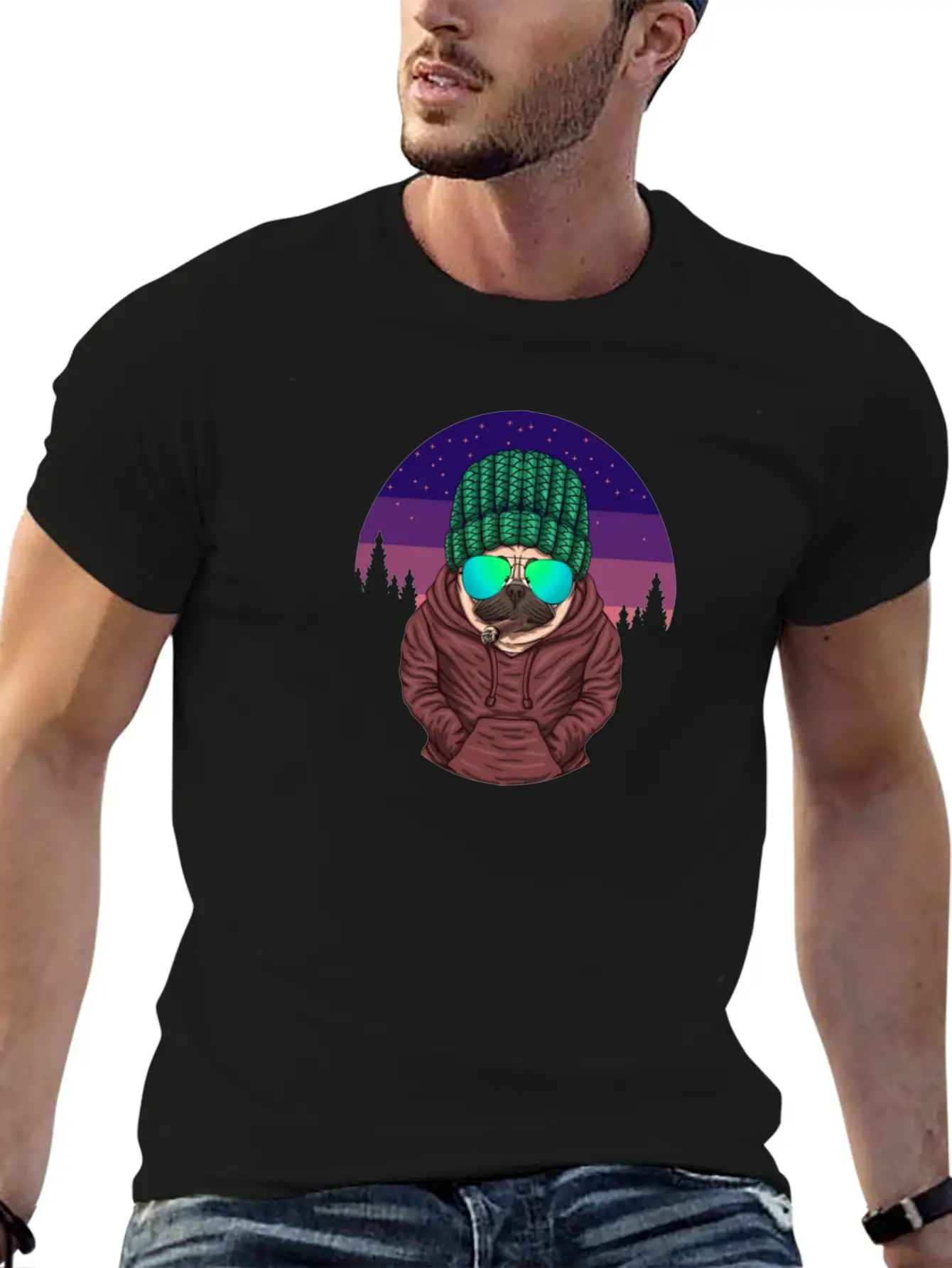 Crazy Dog Gift Timeless Short Sleeve Tee – Comfy And Minimalist Design