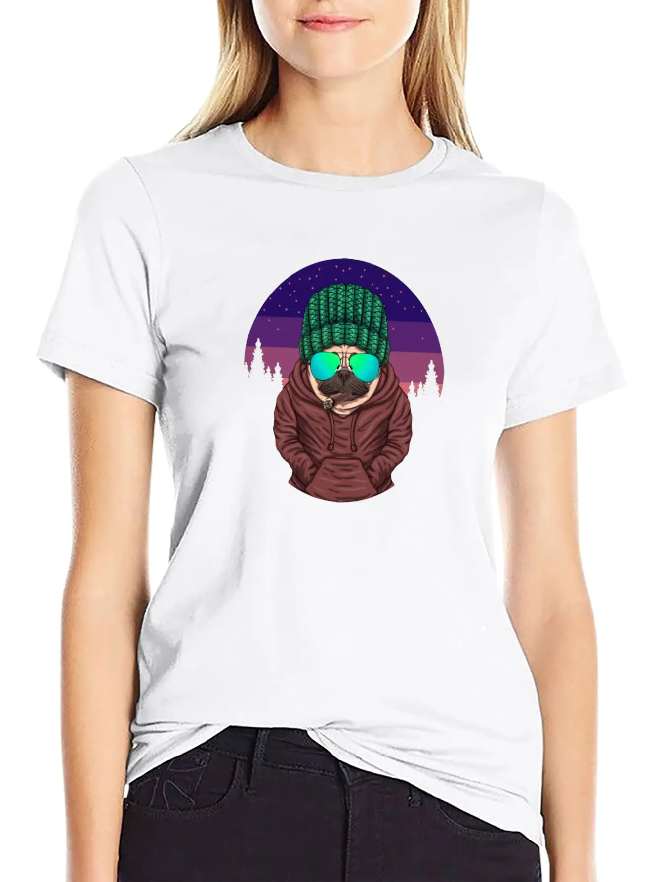 Crazy Dog Gift Timeless Short Sleeve Tee – Comfy And Minimalist Design