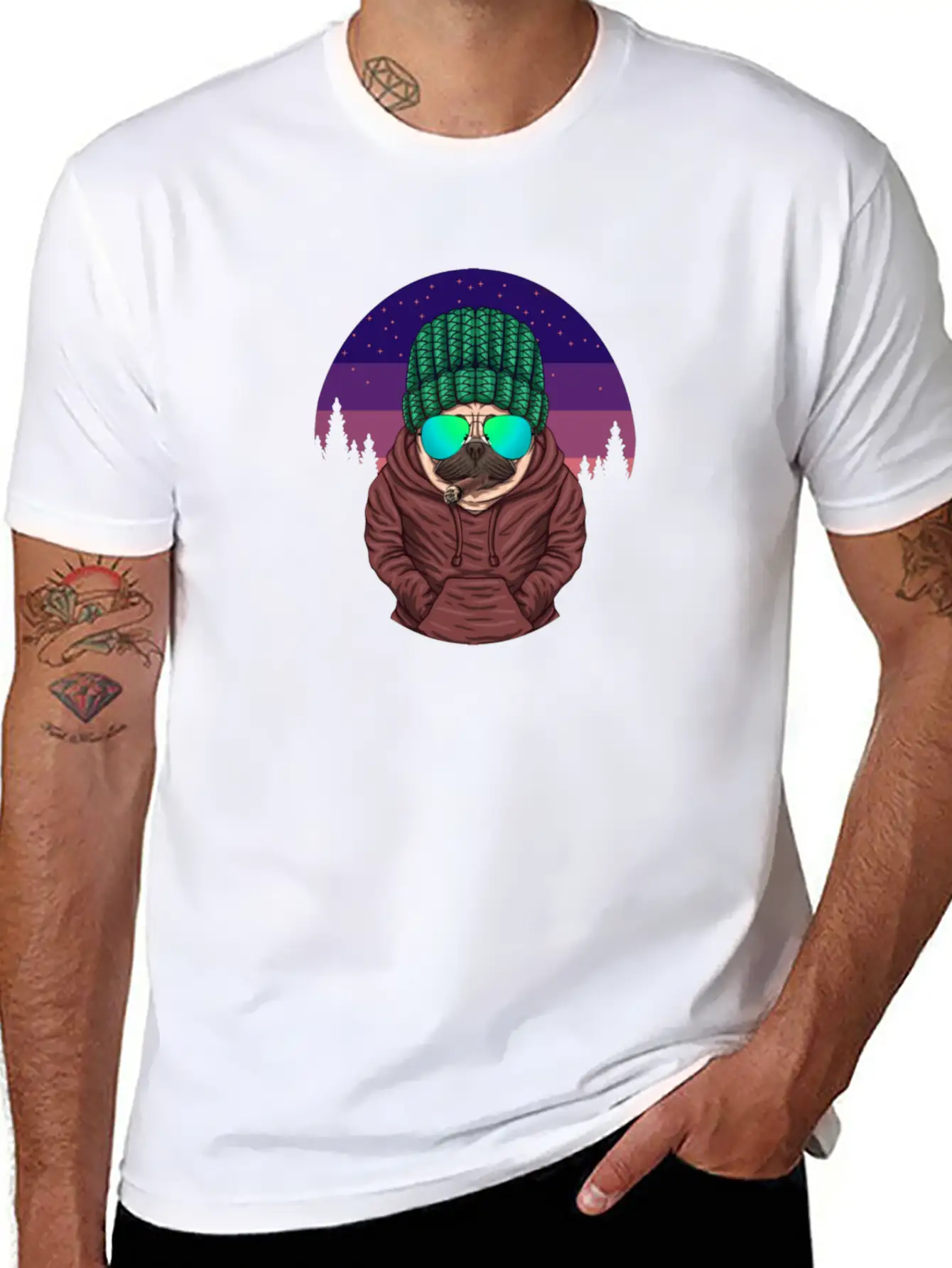 Crazy Dog Gift Timeless Short Sleeve Tee – Comfy And Minimalist Design