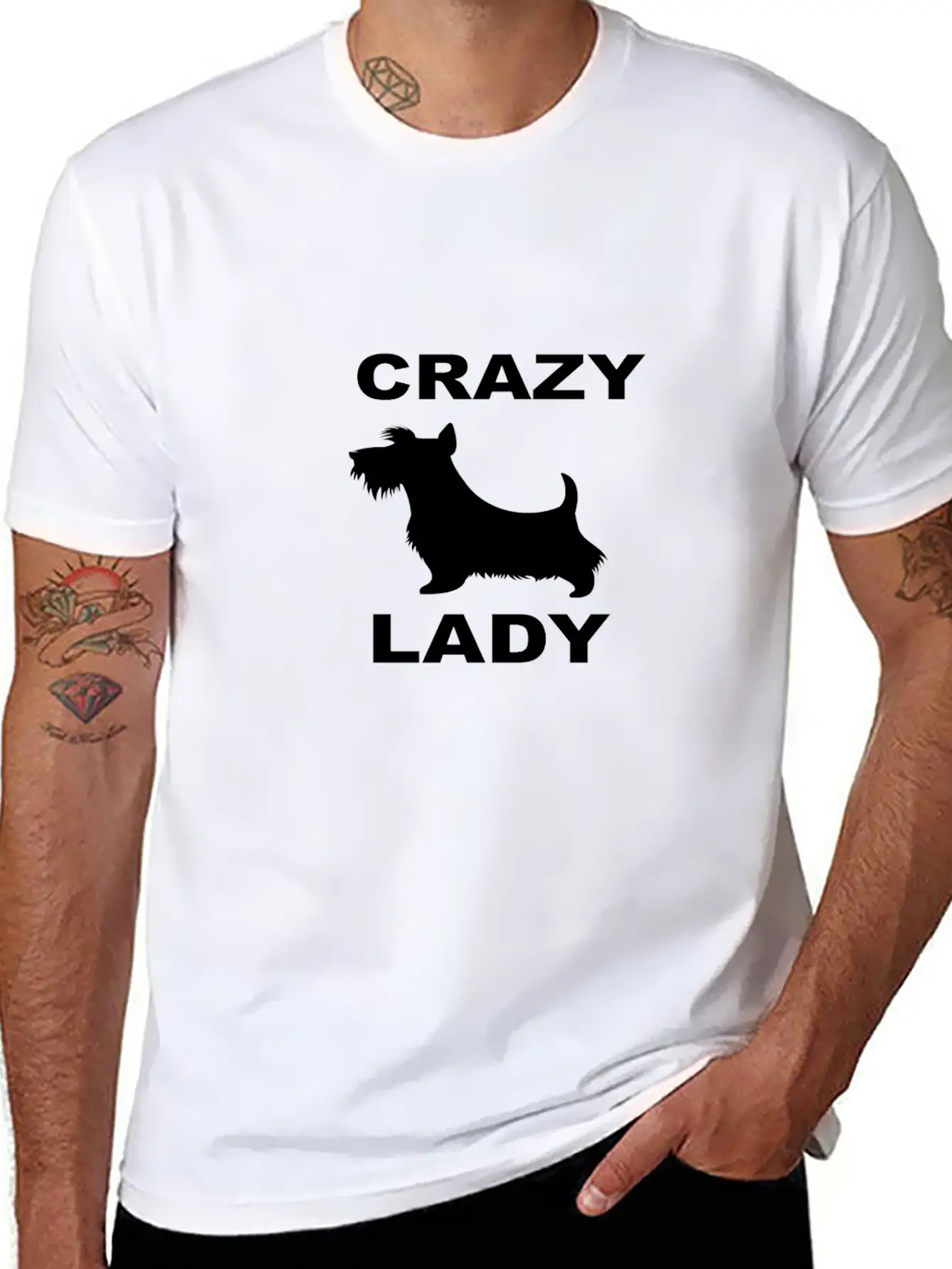 Crazy Dog Lady Stylish Everyday T-Shirt – Unisex Basic Cotton Tee