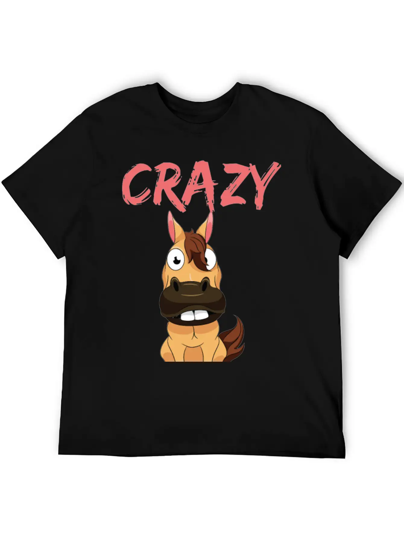 CRAZY HORSE Unisex Casual T-Shirt – Clean Design For Daily Comfort