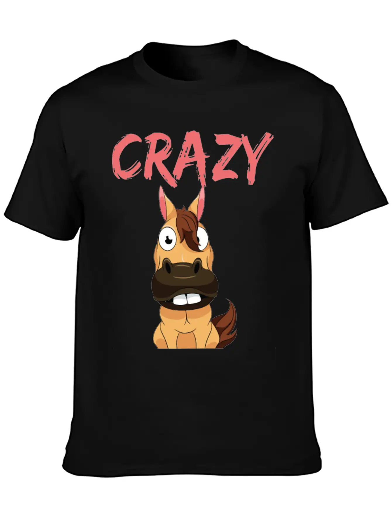 CRAZY HORSE Unisex Casual T-Shirt – Clean Design For Daily Comfort
