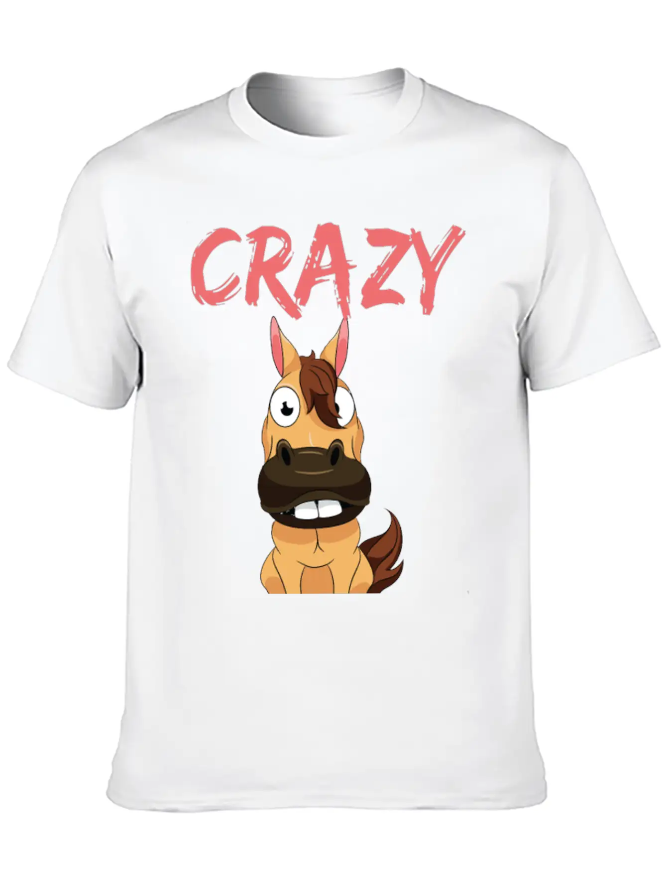 CRAZY HORSE Unisex Casual T-Shirt – Clean Design For Daily Comfort