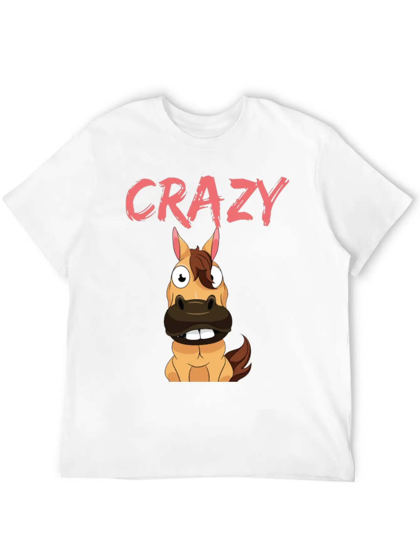 CRAZY HORSE Unisex Casual T-Shirt – Clean Design For Daily Comfort