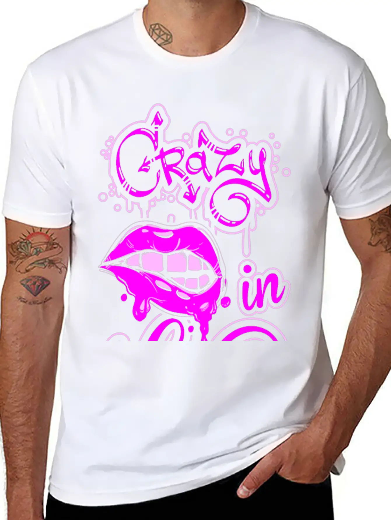 Crazy In Love Tshirt Stylish Everyday T-Shirt – Unisex Basic Cotton Tee