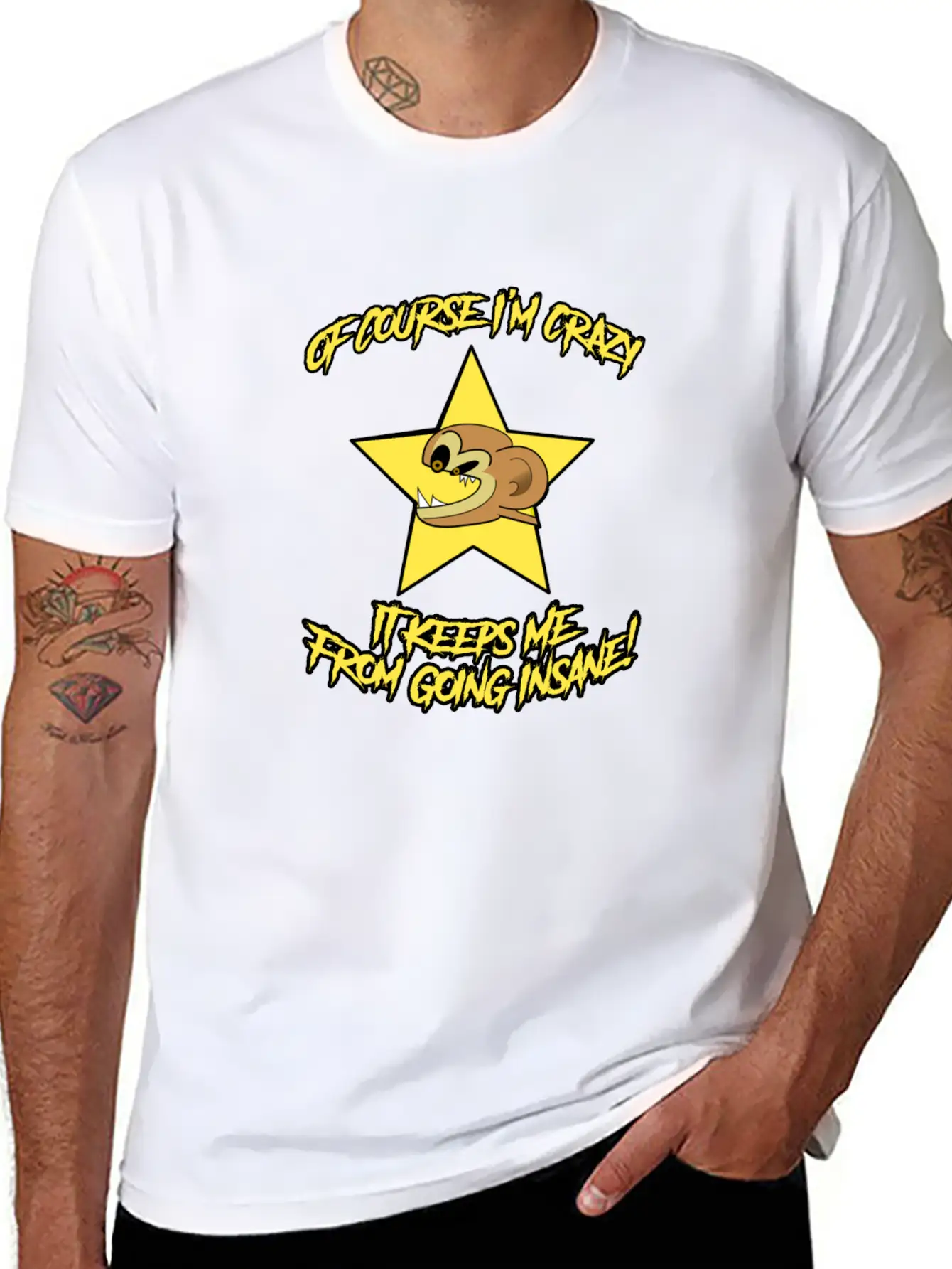 Crazy Insane Comfortable Minimalist Graphic Tee – Summer Style Essential