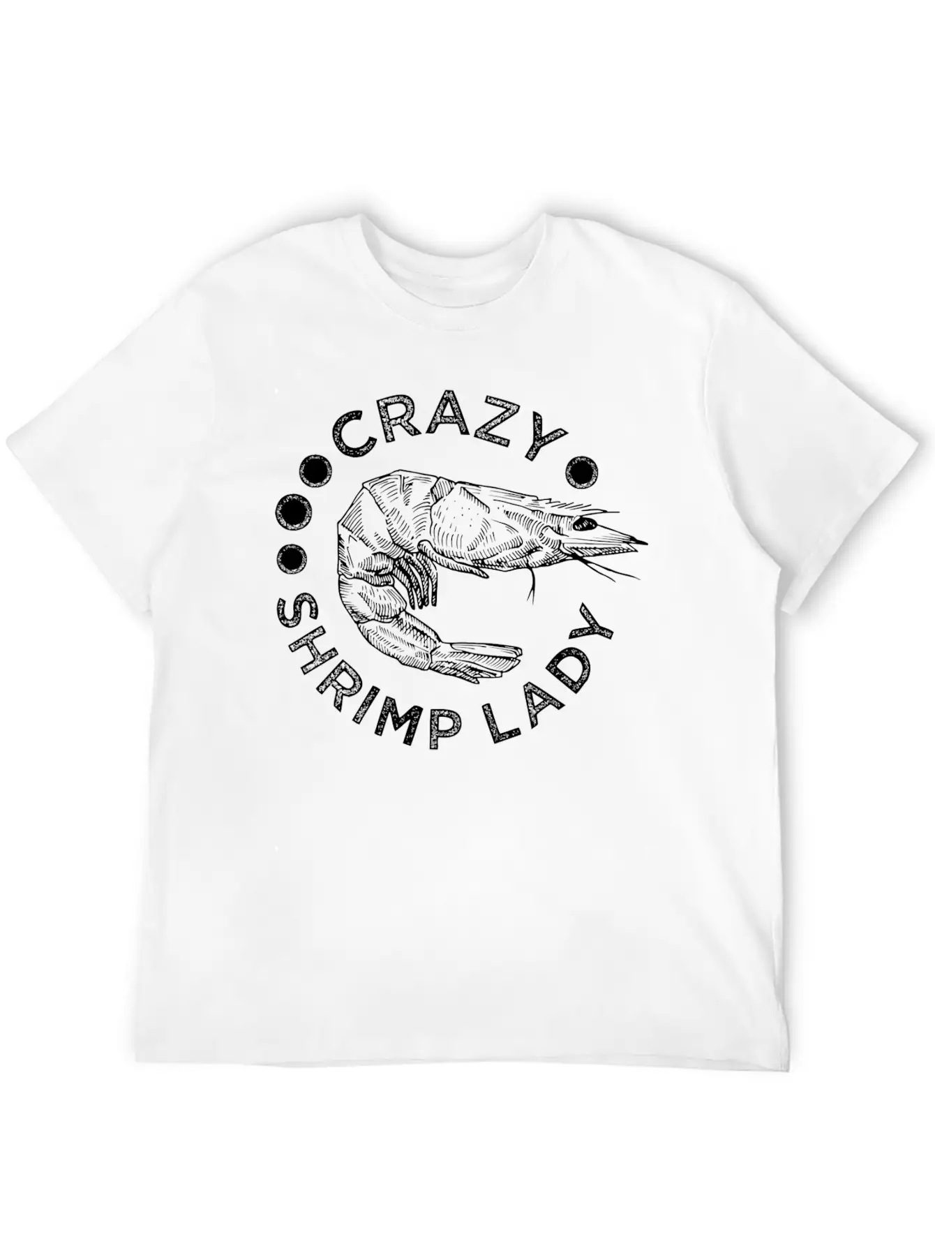 Crazy Shrimp Lady Essential Unisex Summer Tee – Soft Cotton Casual Fit