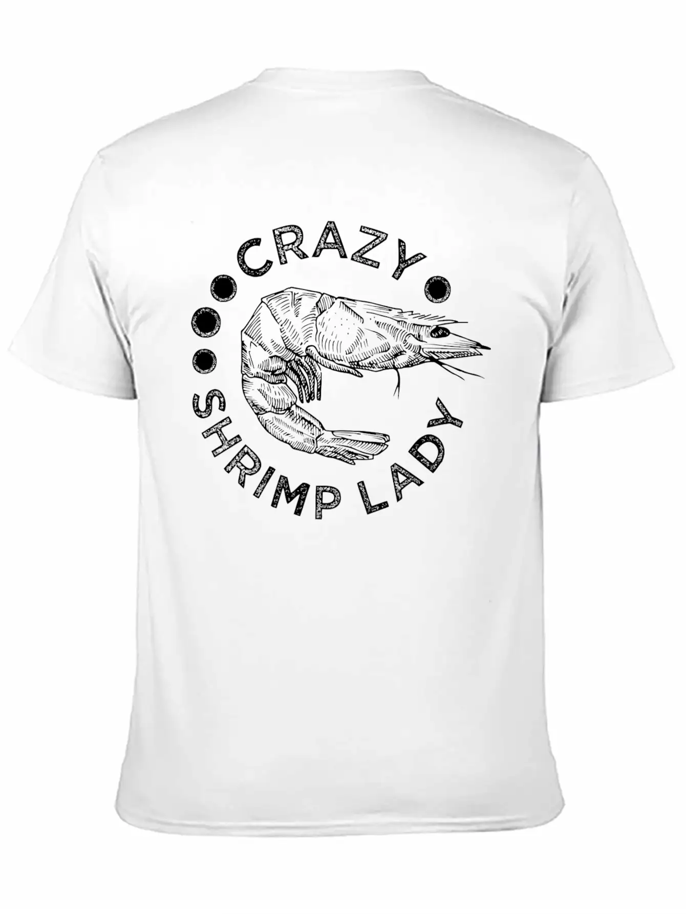 Crazy Shrimp Lady Essential Unisex Summer Tee – Soft Cotton Casual Fit